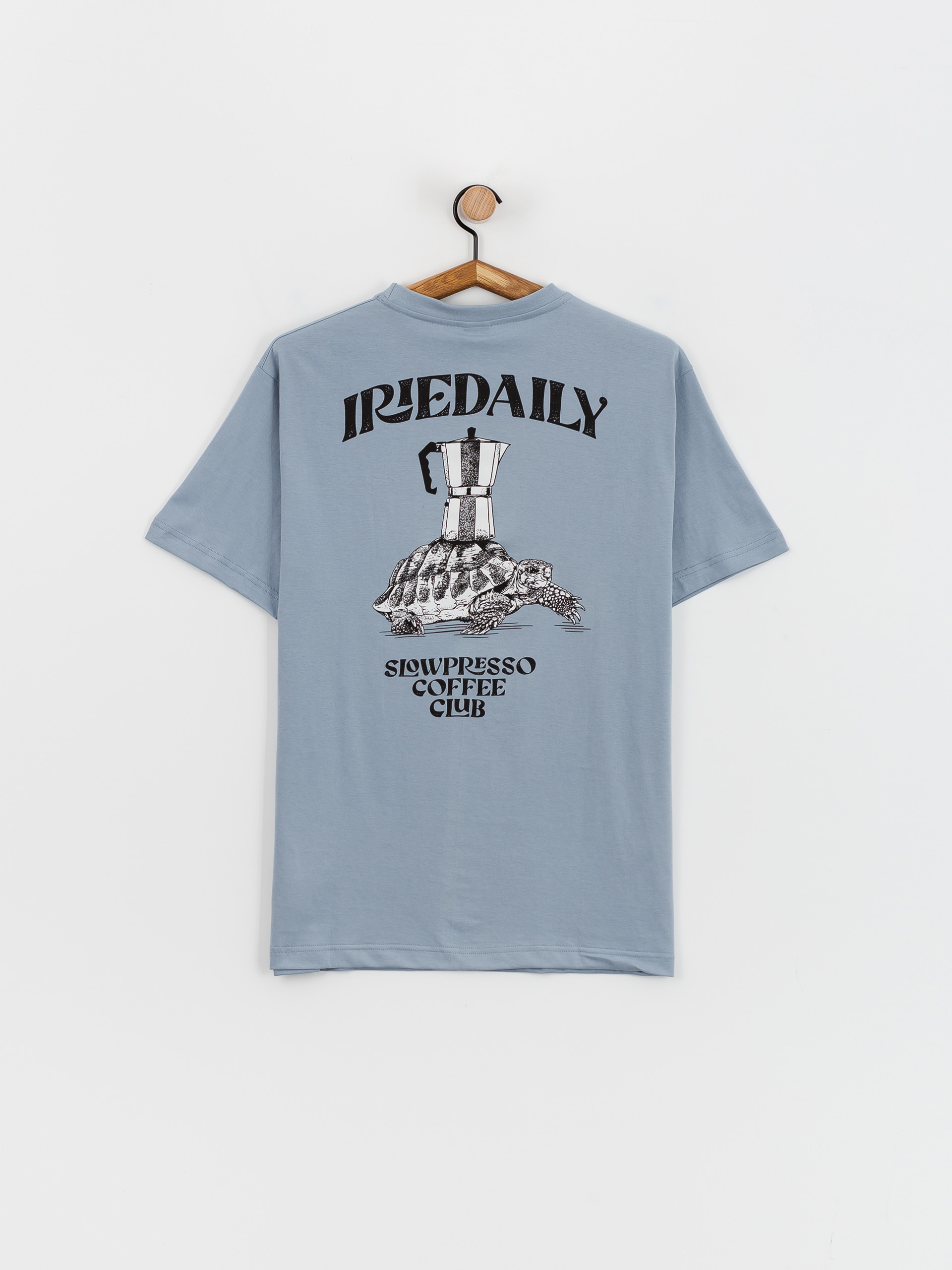 T-shirt Iriedaily Slowpresso (light blue)