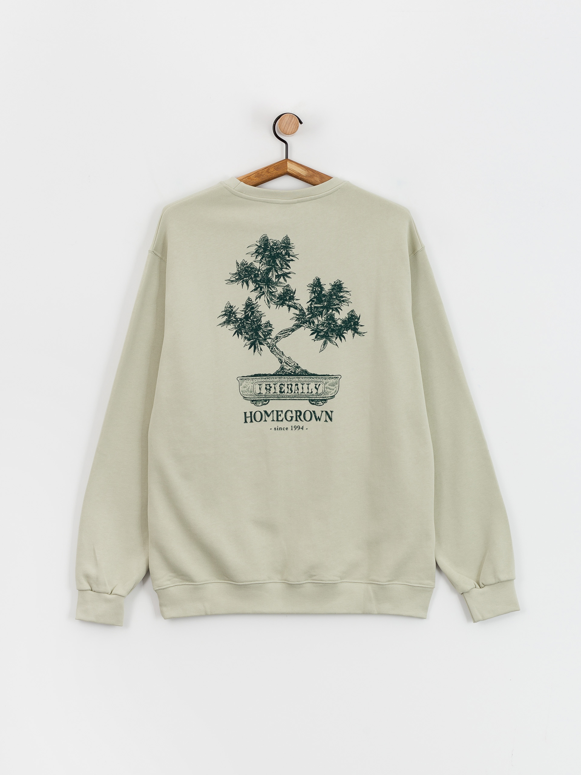 Bluza Iriedaily Bonsigh Crew (light sage)