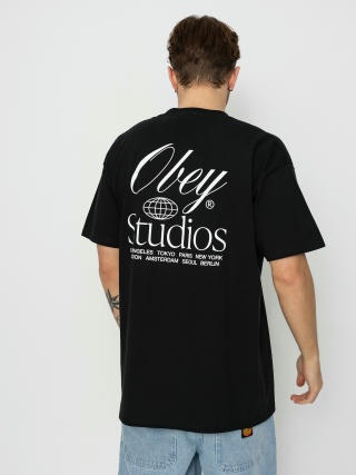 T-shirt OBEY Studios Worldwide (black)