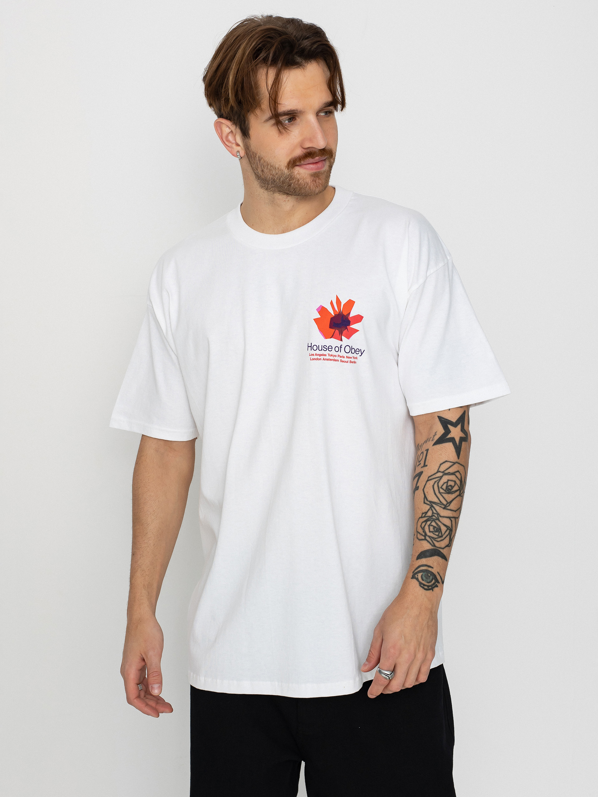 T-shirt OBEY House Of Obey Floral (white)
