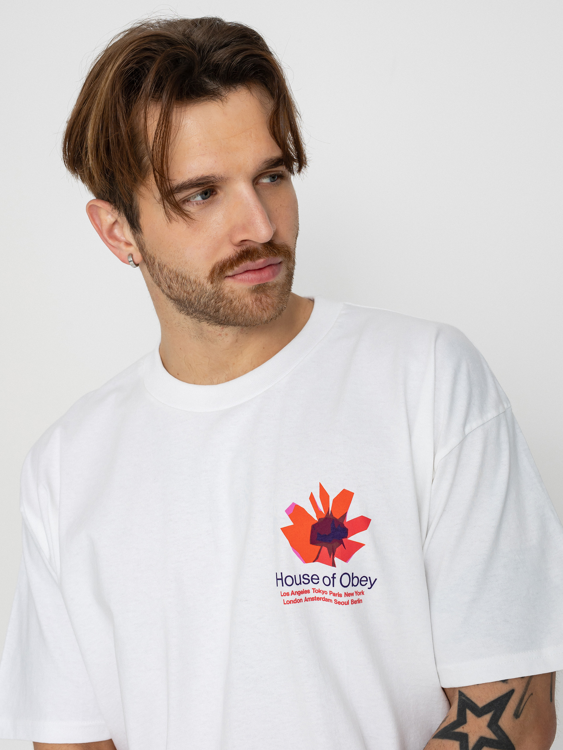 T-shirt OBEY House Of Obey Floral (white)