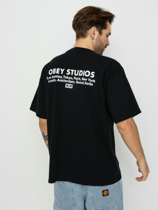 T-shirt OBEY Studios Eye (jet black)