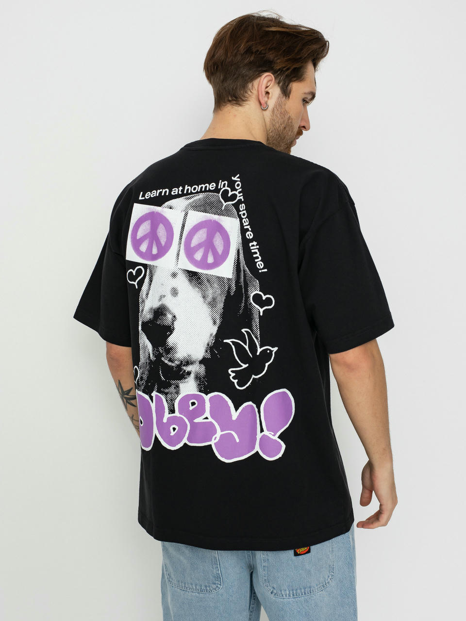 T-shirt OBEY Peace Eyes (vintage black)