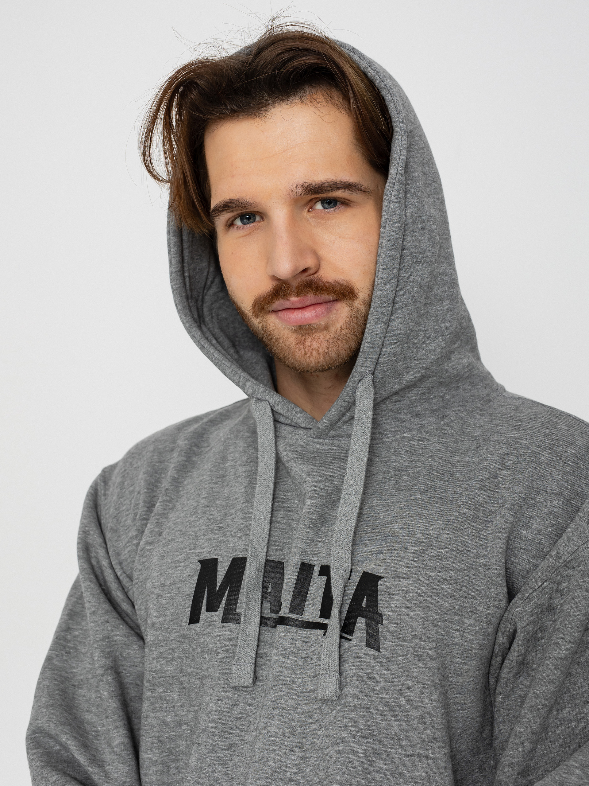 Bluza z kapturem Malita Logo Thunder (grey)