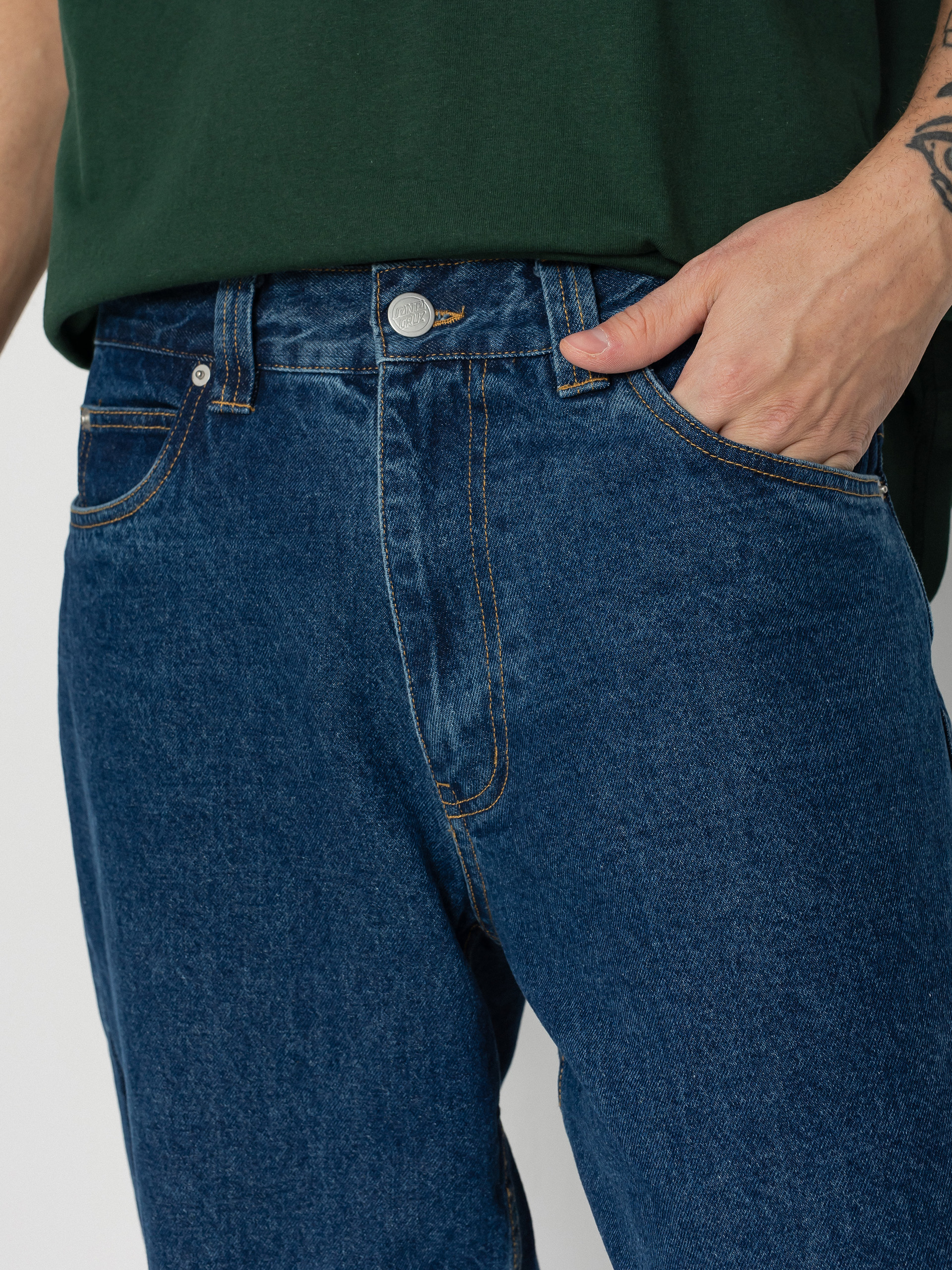 Spodnie Santa Cruz Classic Label Jean (classic blue)