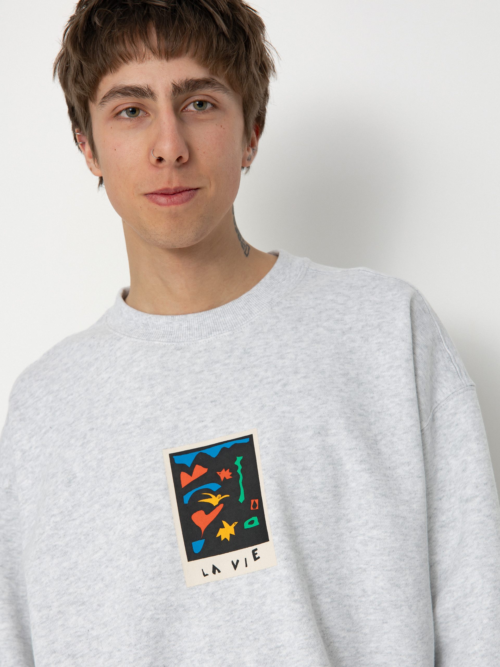 Bluza Volcom Fa Arthur Longo Crew (bone heather)