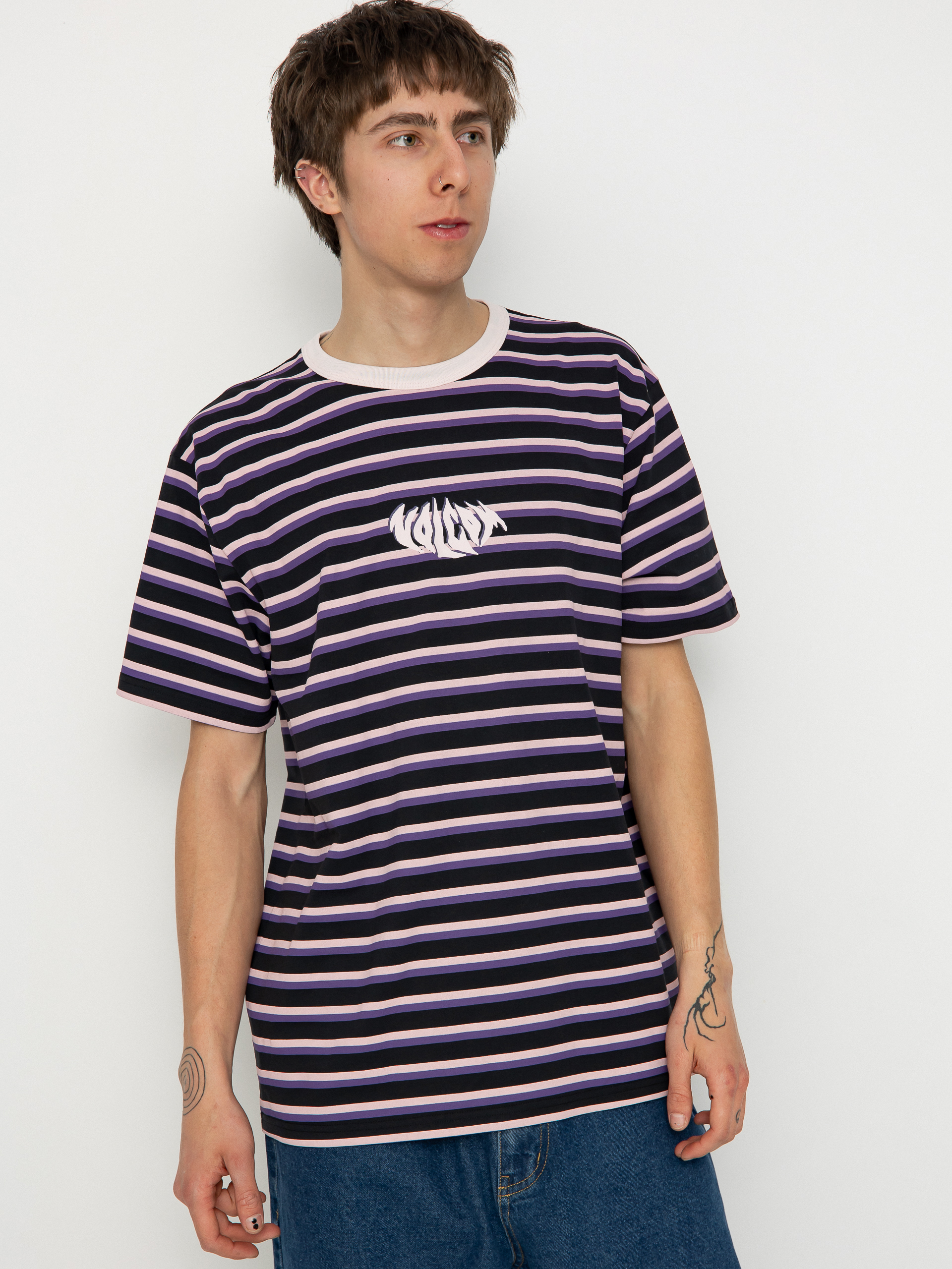 T-shirt Volcom Rayeah Stripes (black)