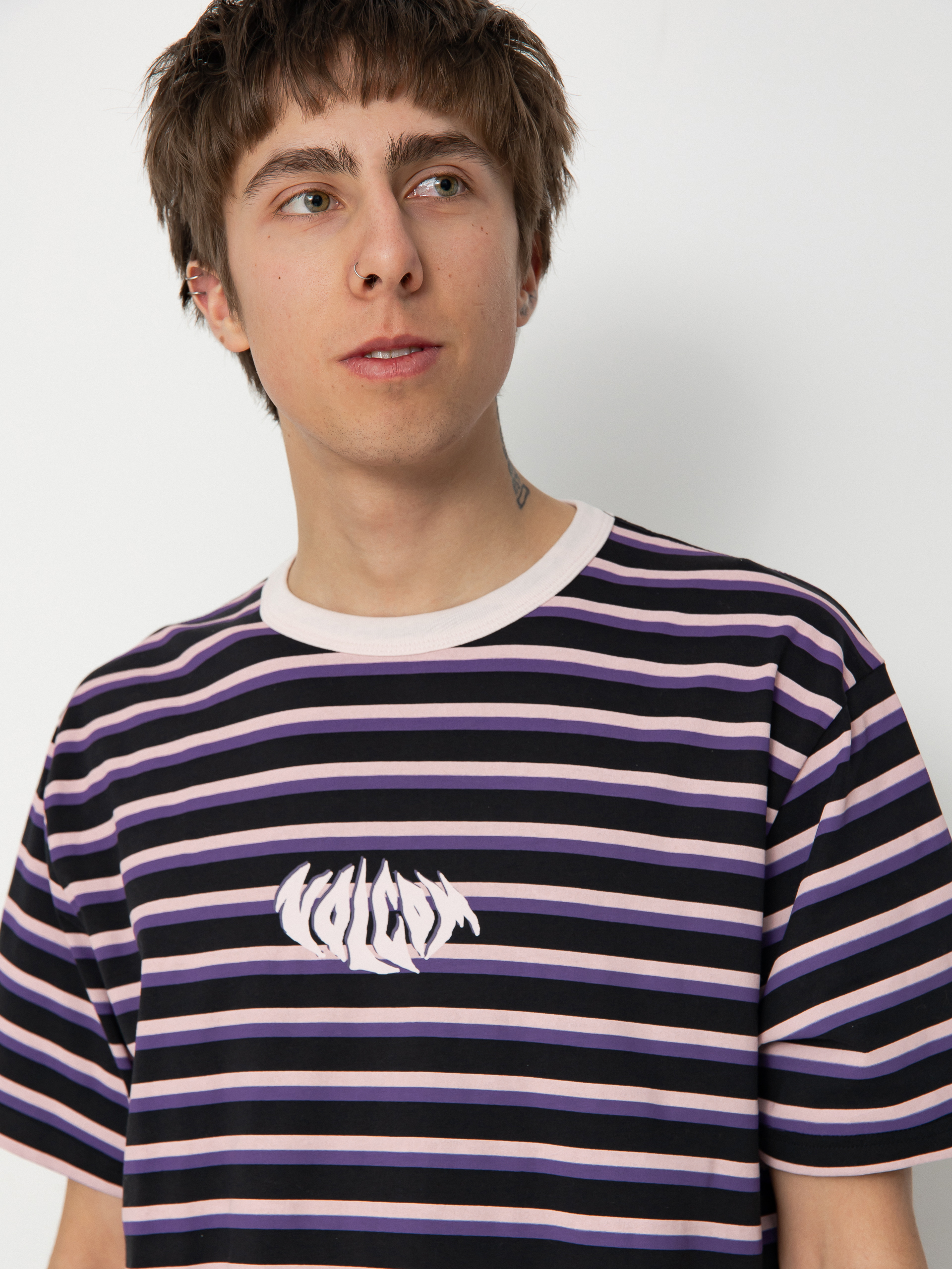 T-shirt Volcom Rayeah Stripes (black)