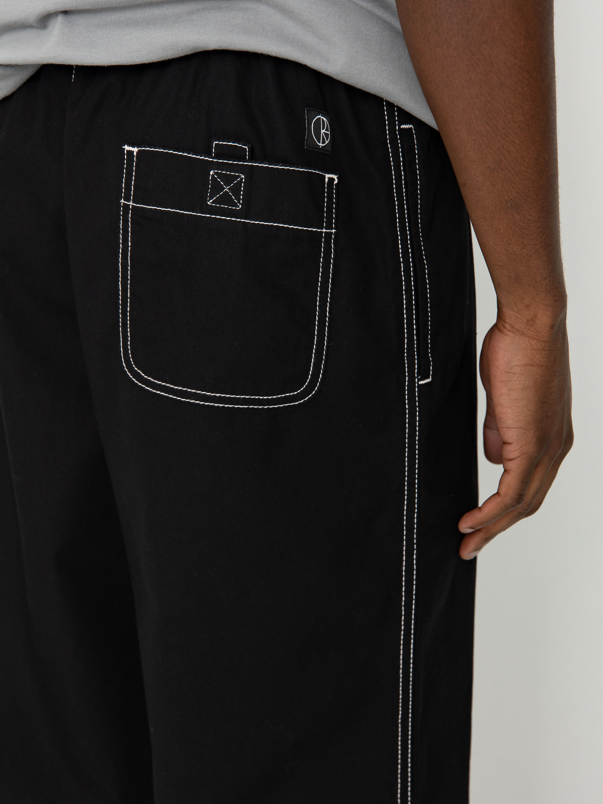 Spodnie Polar Skate Surf Pants Contrast (black/white)