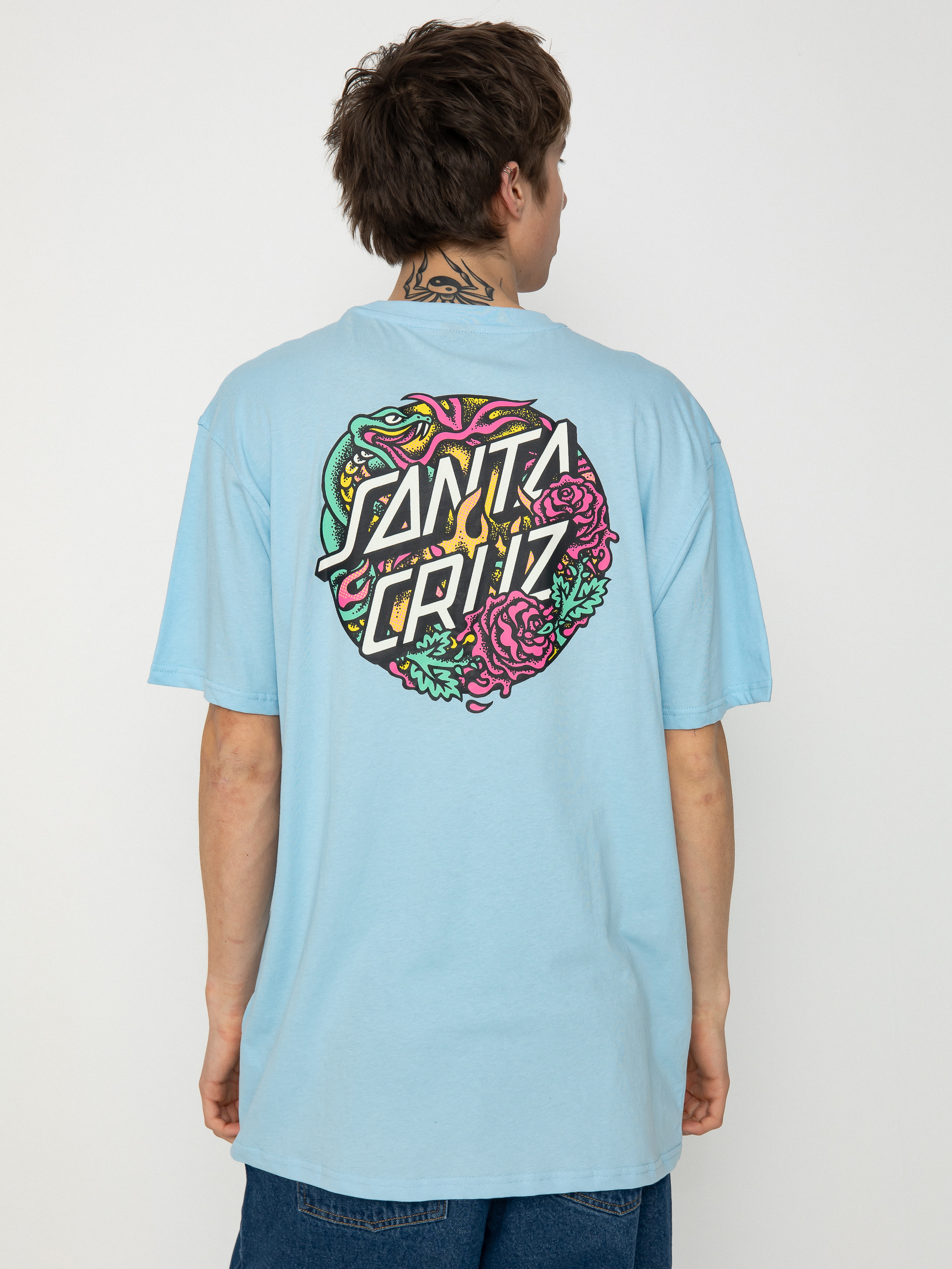 T-shirt Santa Cruz Dressen Rose Crew Two (sky blue)