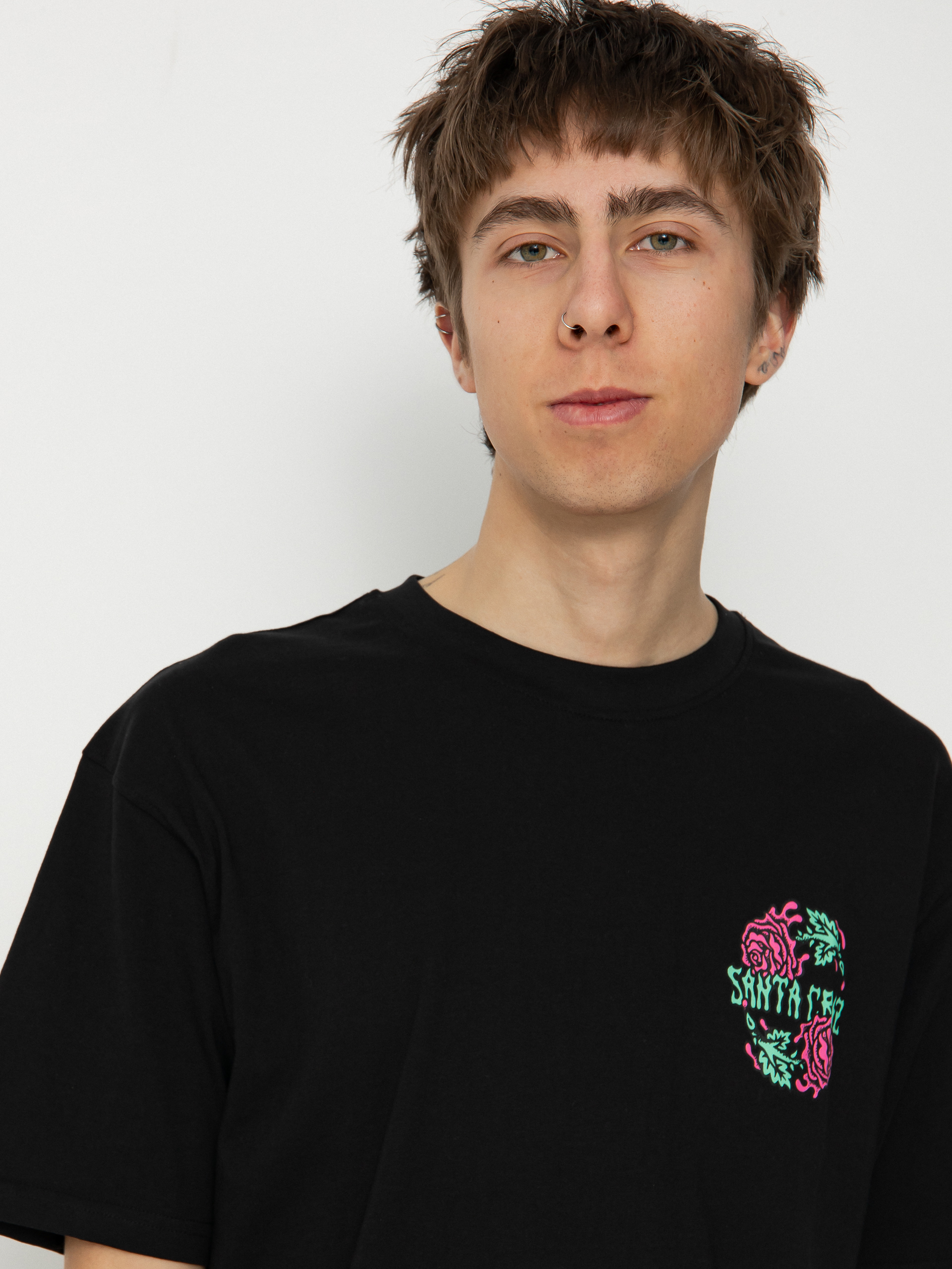 T-shirt Santa Cruz Dressen Rose Crew Two (black)