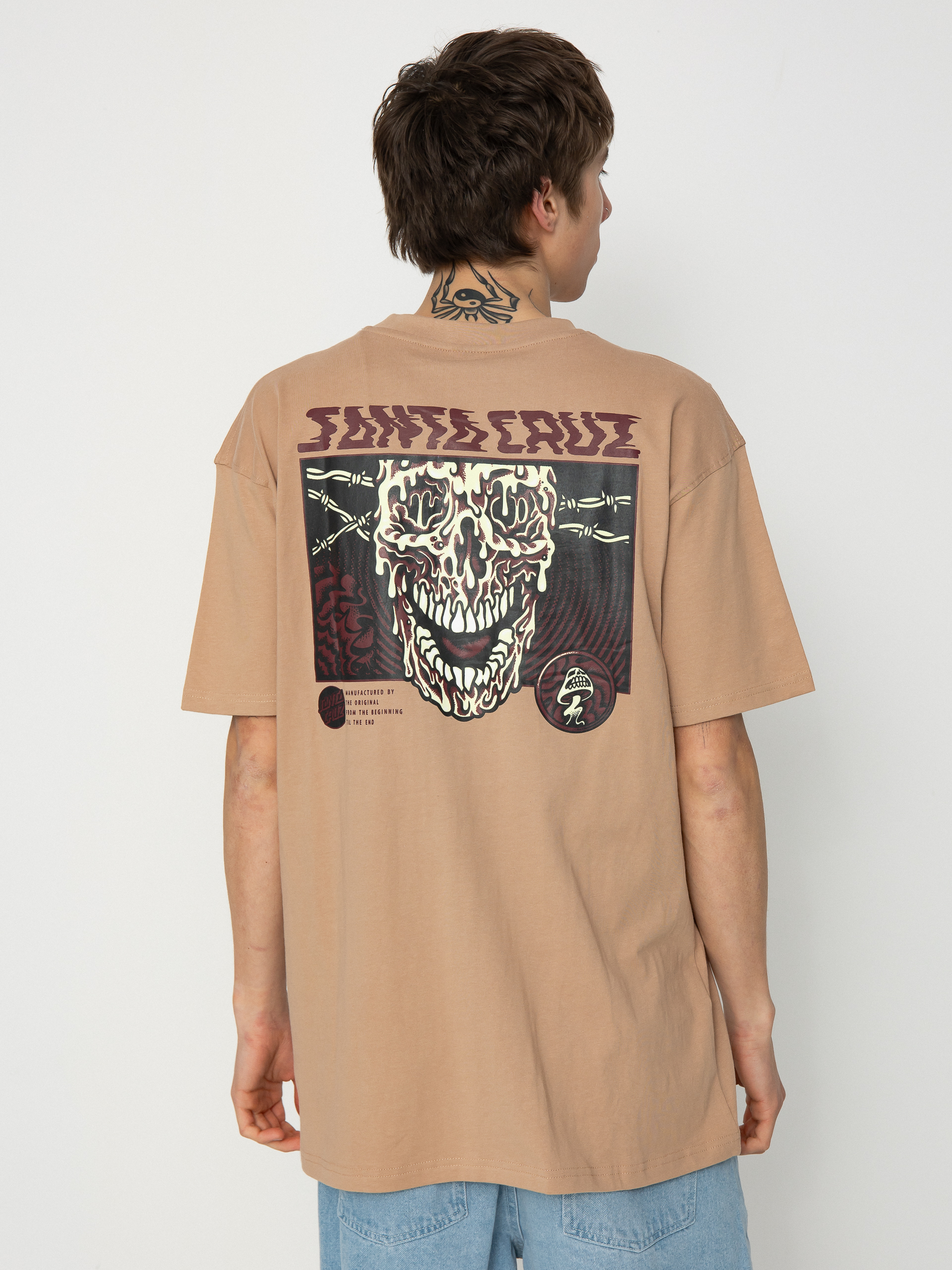 T-shirt Santa Cruz Toxic Skull (taupe)