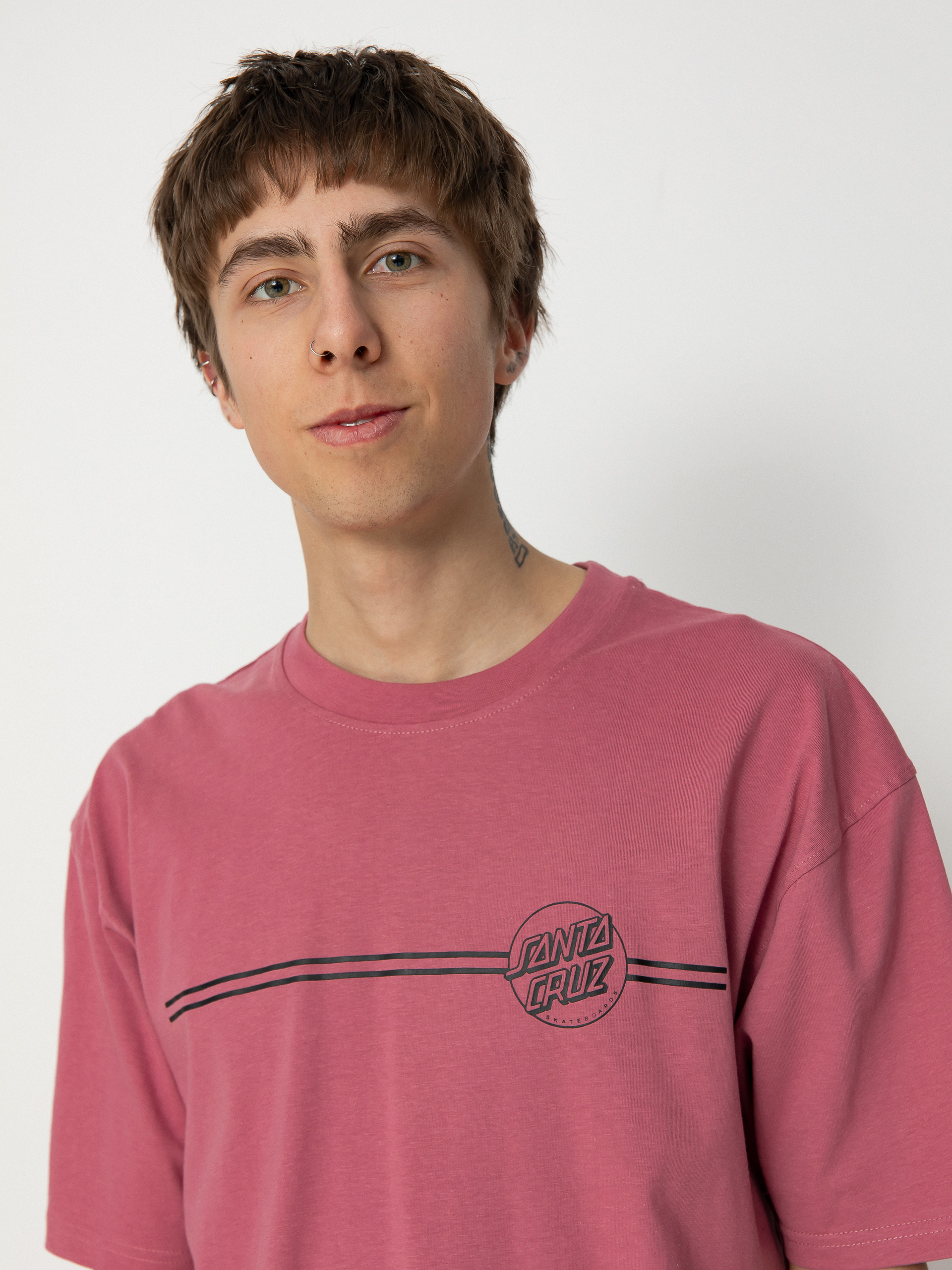 T-shirt Santa Cruz Opus Dot Stripe (dusty rose)