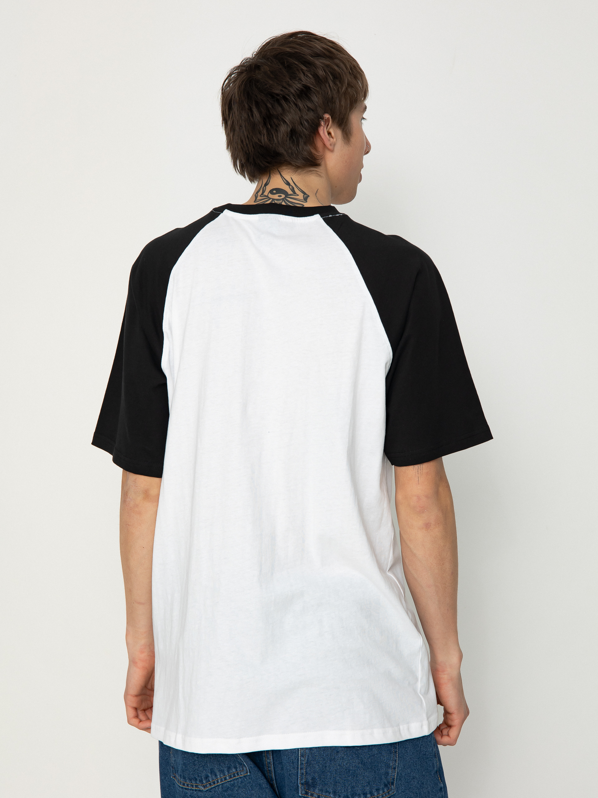 T-shirt Santa Cruz Screaming Wave Front Raglan (white/black)