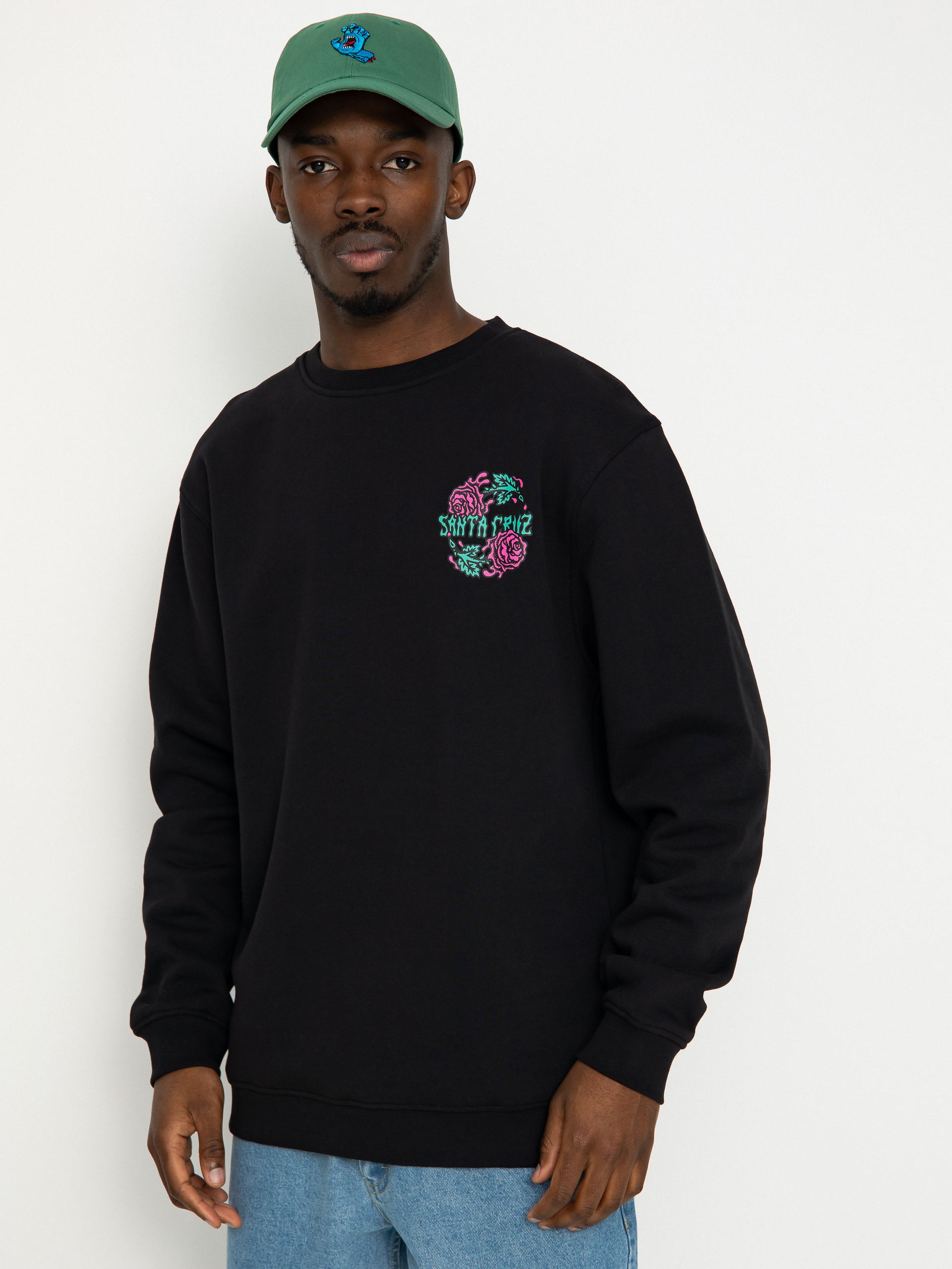 Bluza Santa Cruz Dressen Rose Two Crew (black)