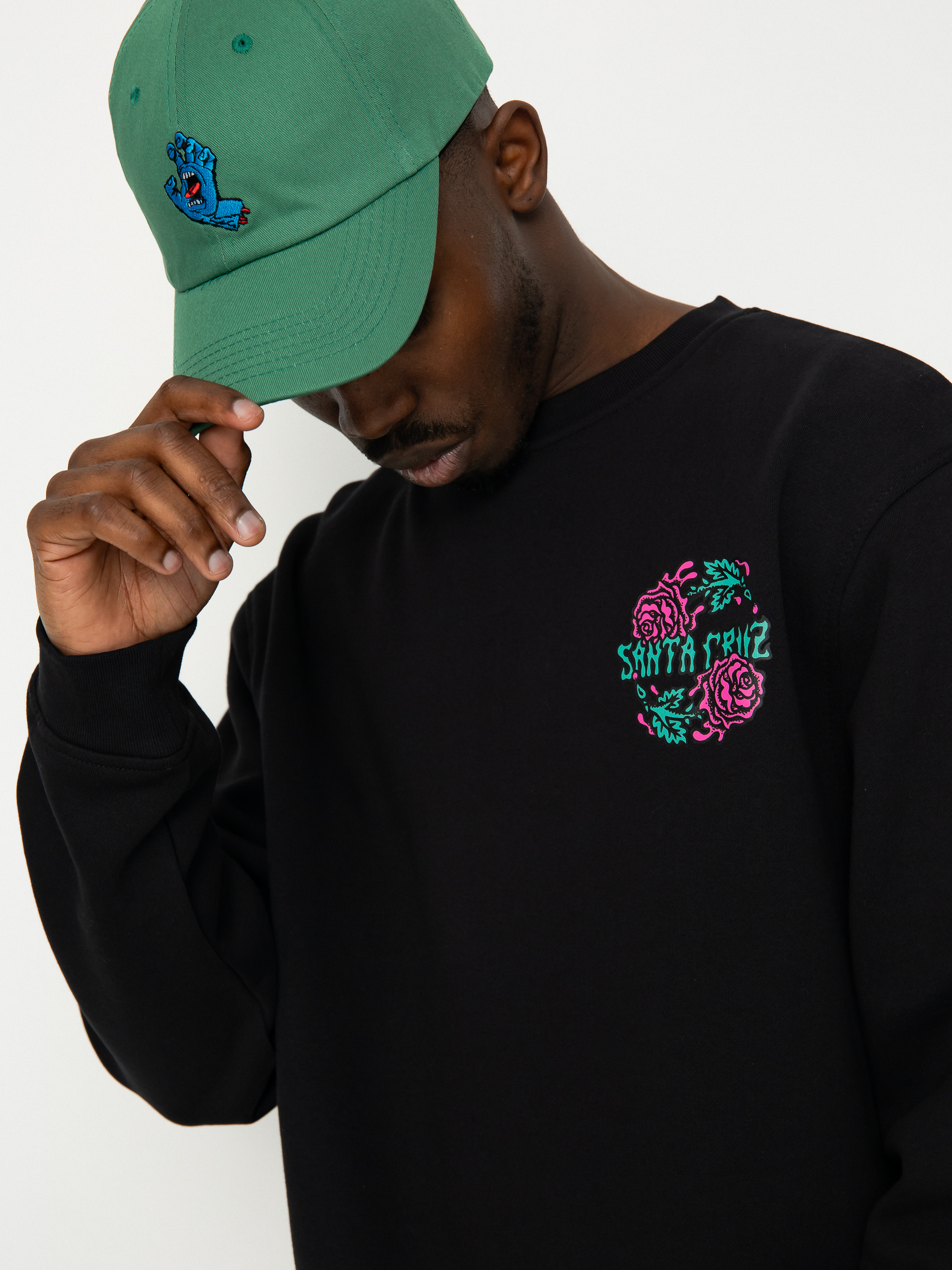 Bluza Santa Cruz Dressen Rose Two Crew (black)