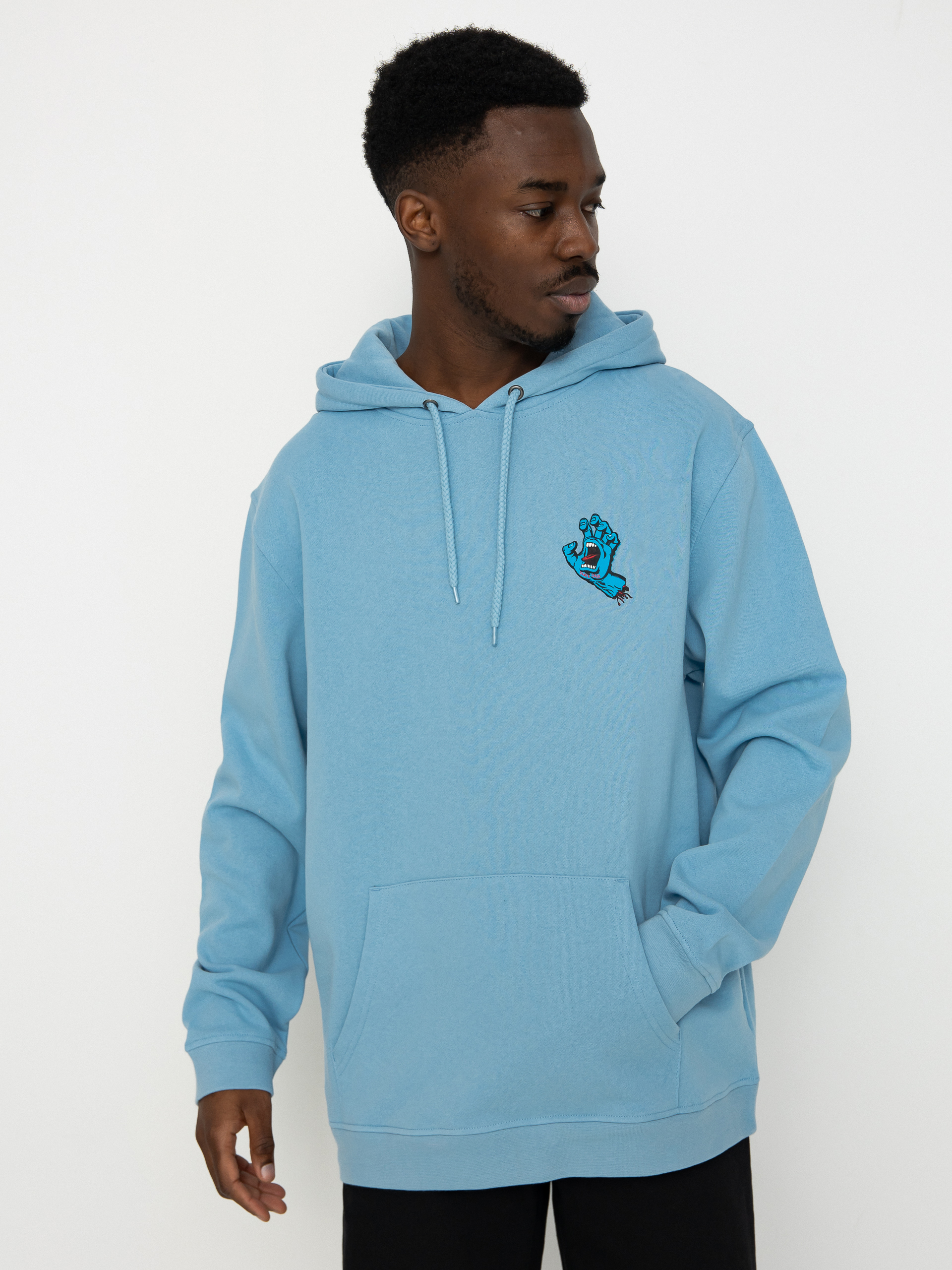 Bluza z kapturem Santa Cruz Screaming Hand Chest (sky blue)