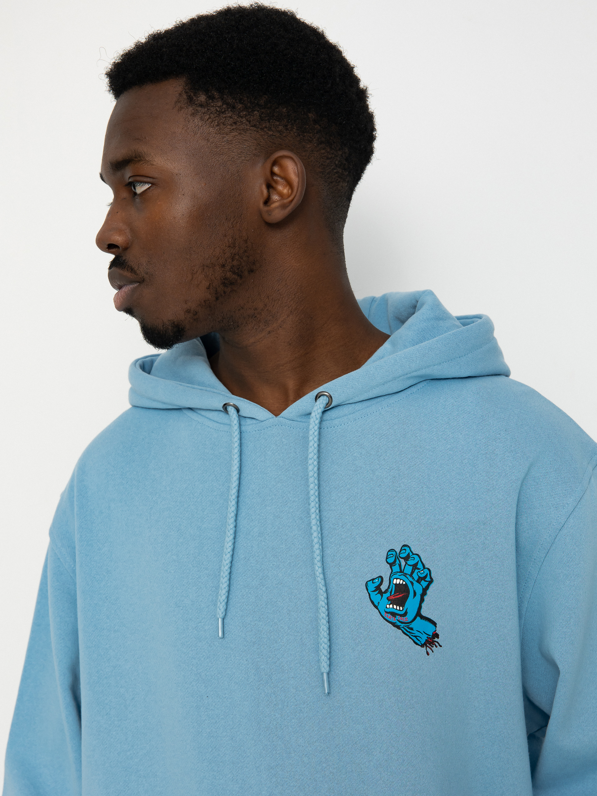 Bluza z kapturem Santa Cruz Screaming Hand Chest (sky blue)