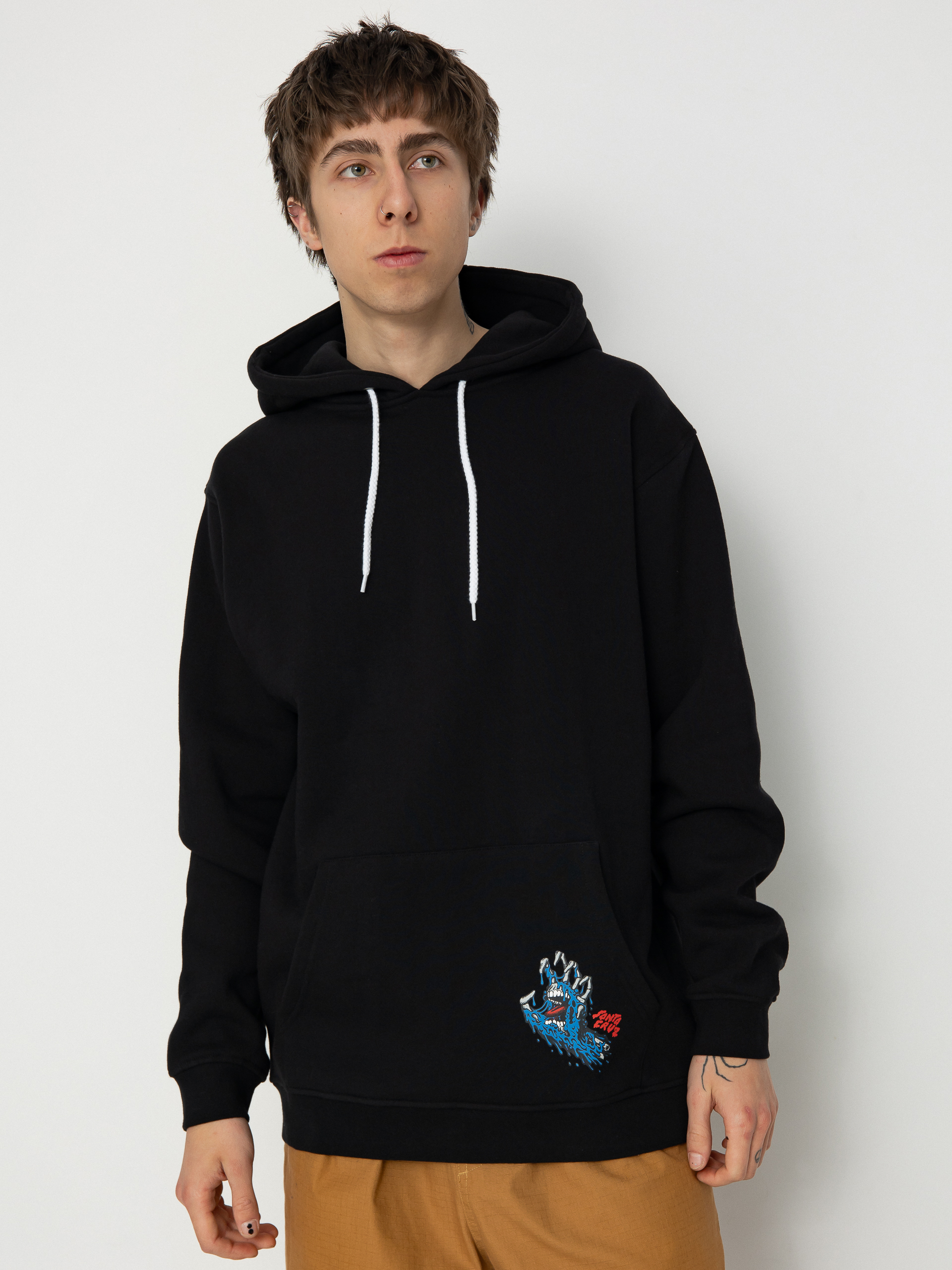 Bluza z kapturem Santa Cruz Melting Hand HD (black)