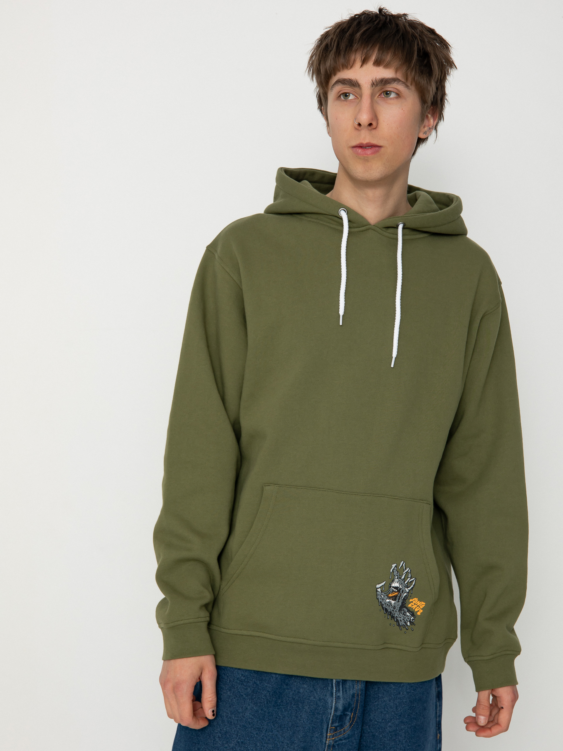 Bluza z kapturem Santa Cruz Melting Hand HD (sea kelp)