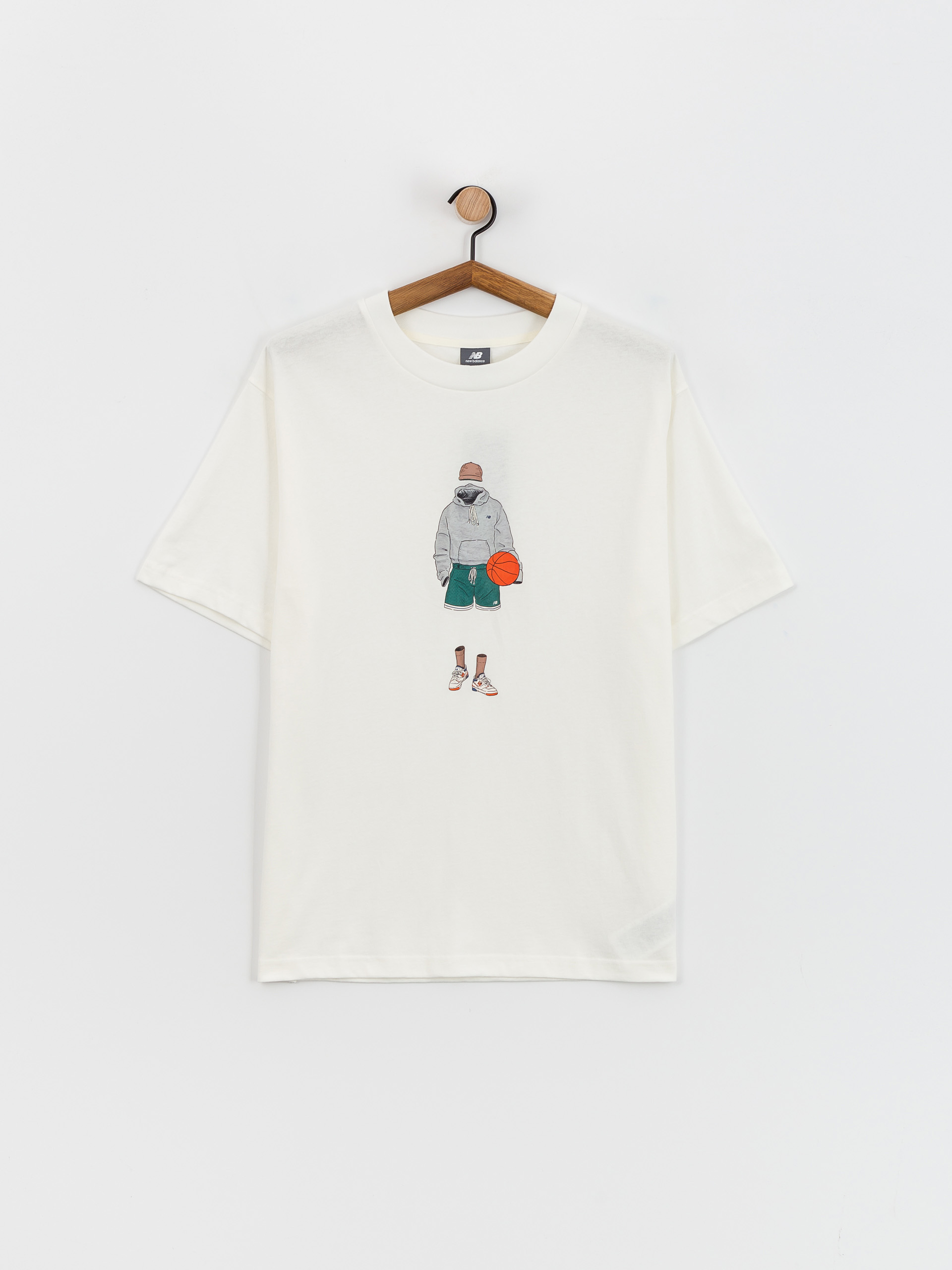 T-shirt New Balance Athletics Basketball (sea salt)