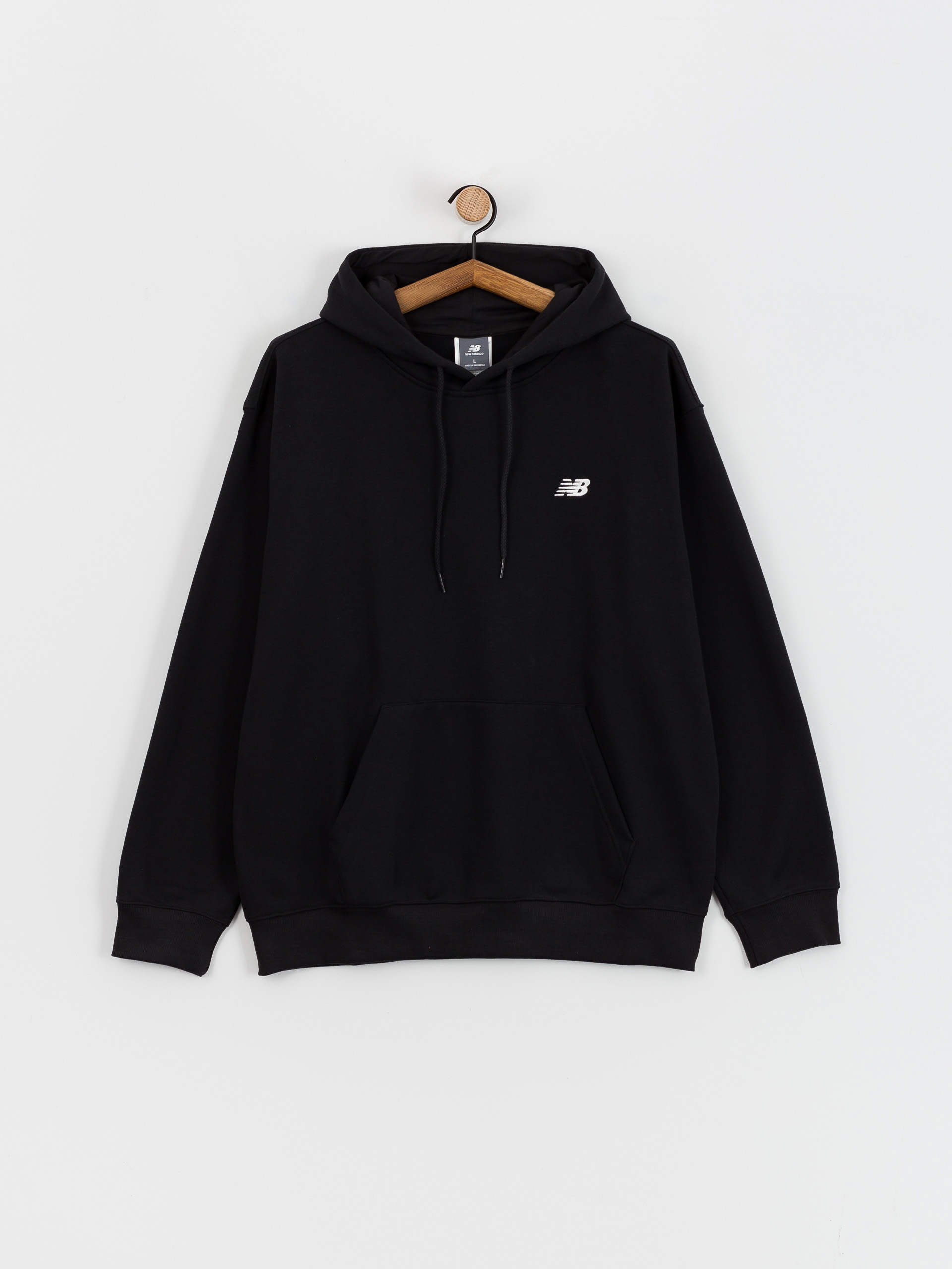 Bluza z kapturem New Balance Small Logo French Terry HD (black)