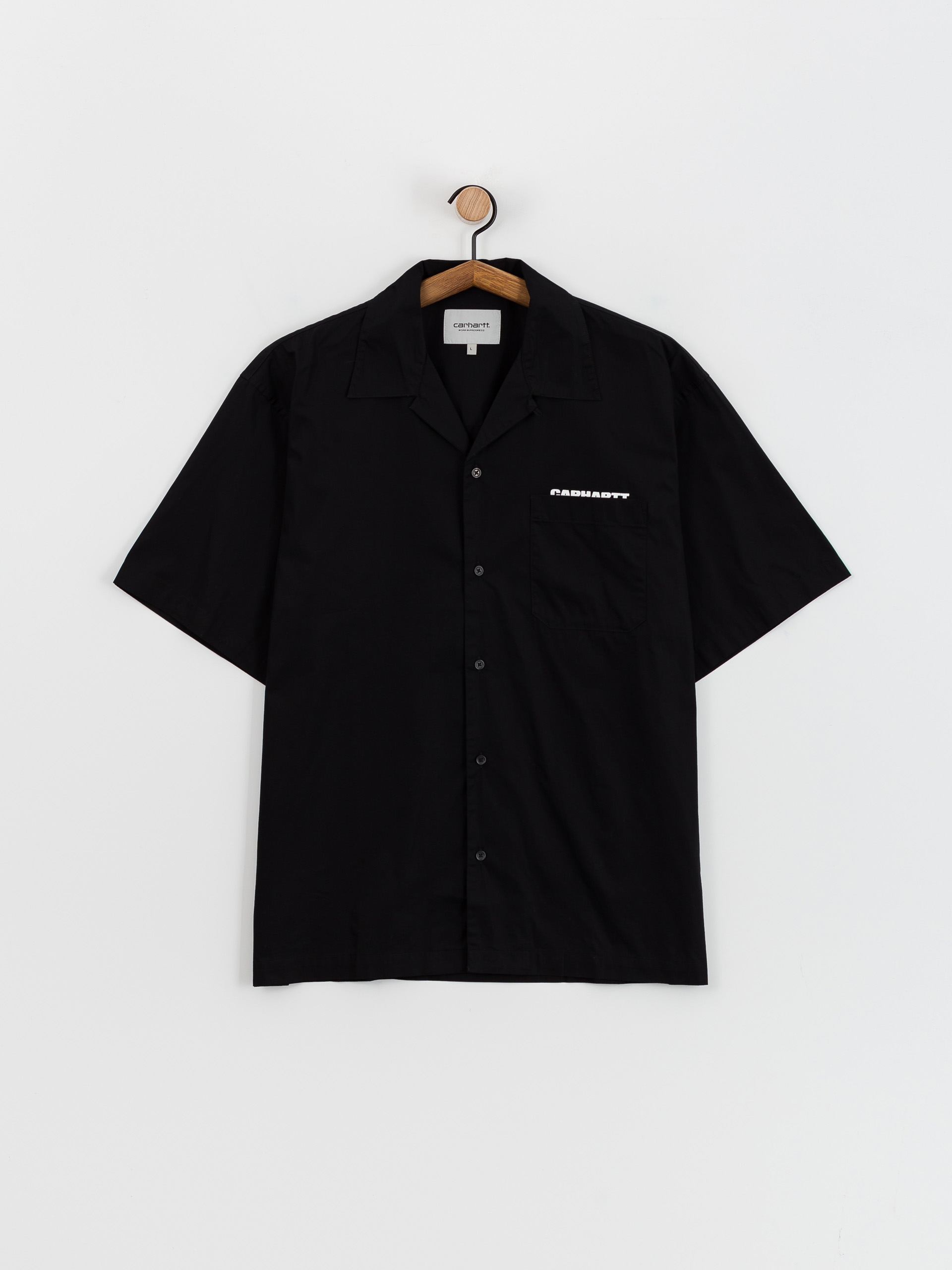 Koszula Carhartt WIP Link Script (black/white)