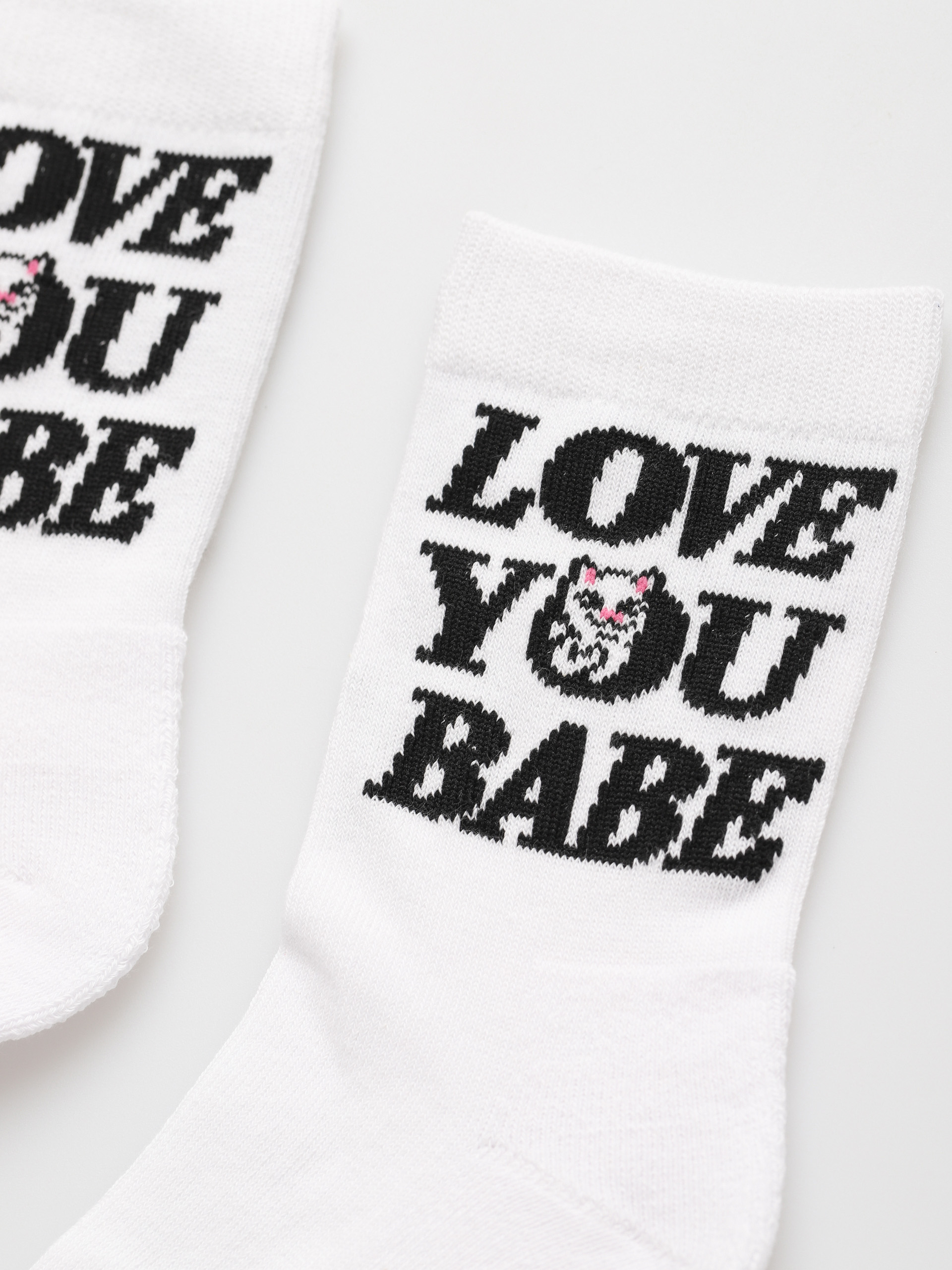 Skarpetki RipNDip Love You Mid (white)