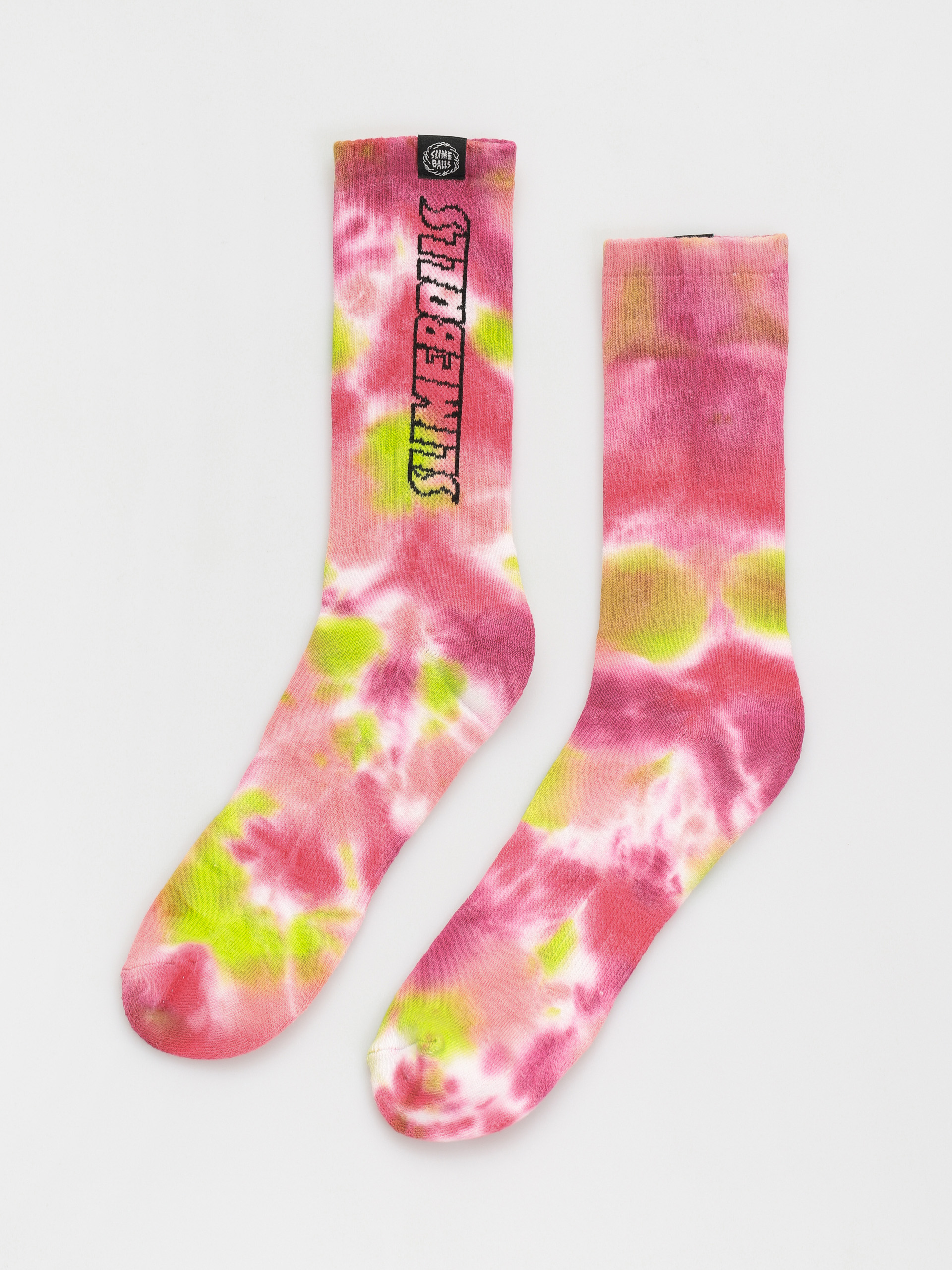 Skarpetki Santa Cruz Sb Strip Logo (pink/green tie dye)