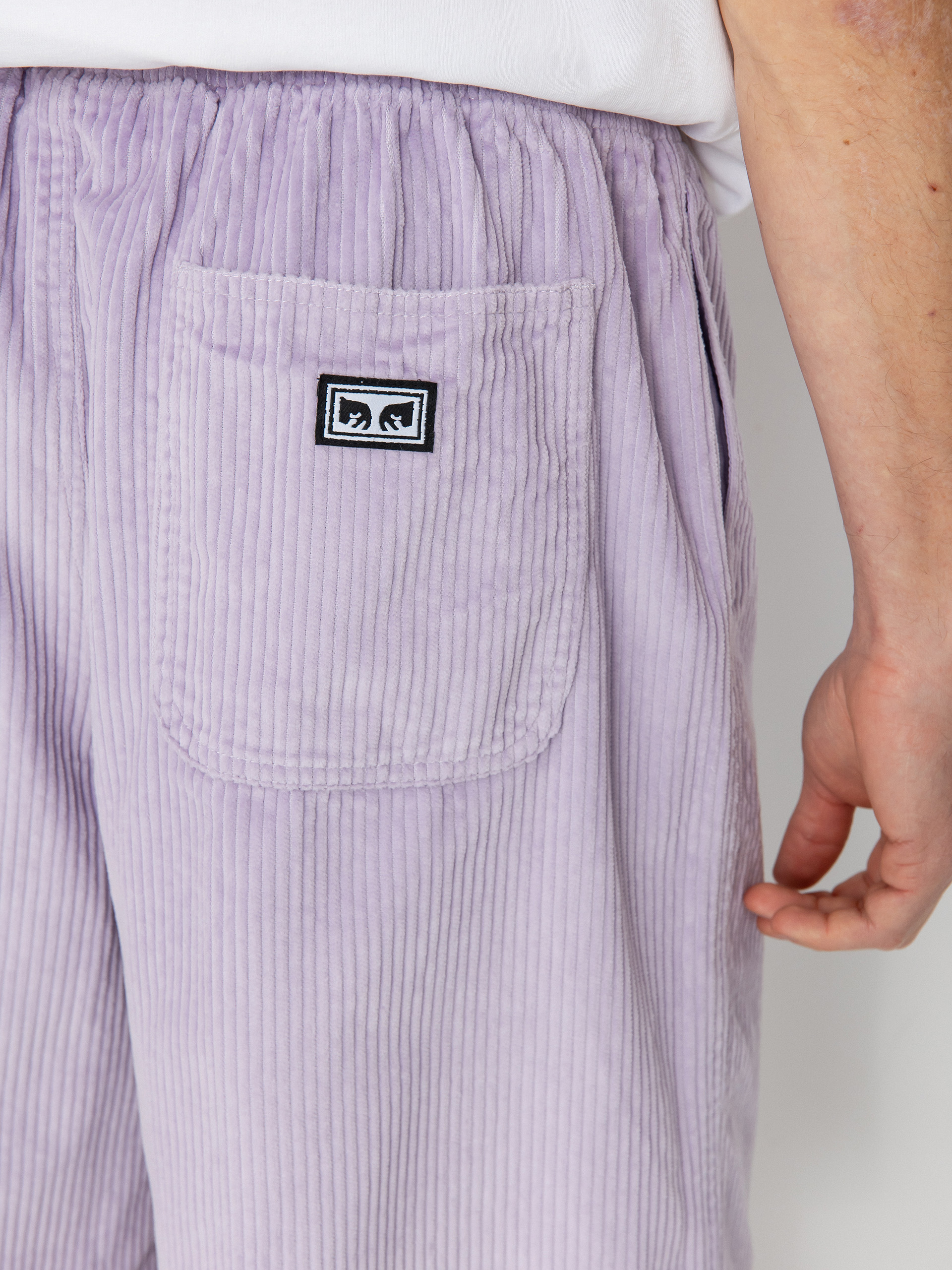 Szorty OBEY Easy Relaxed Corduroy (orchid petal)