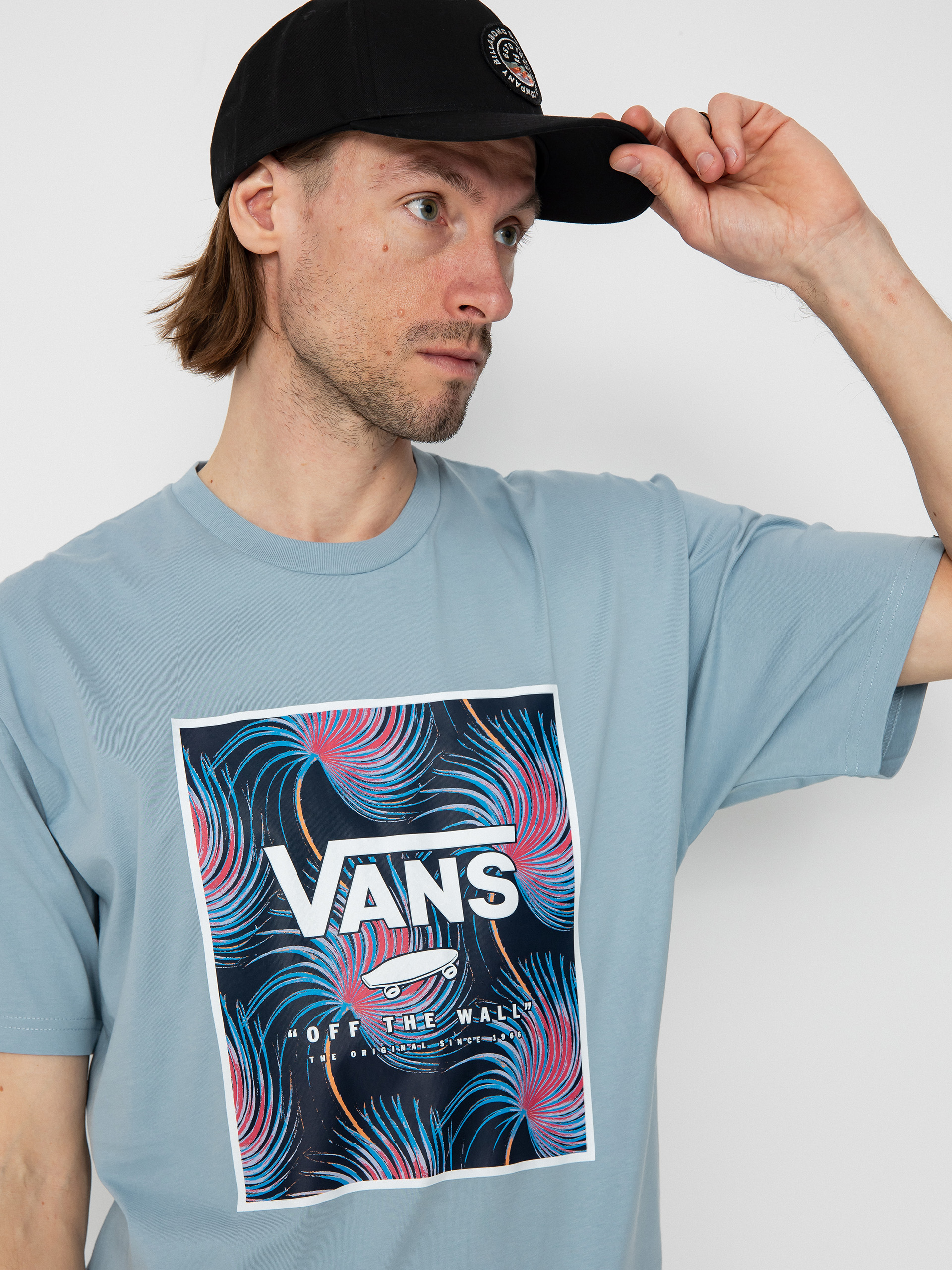 T-shirt Vans Classic Print Box (dusty blue/white)