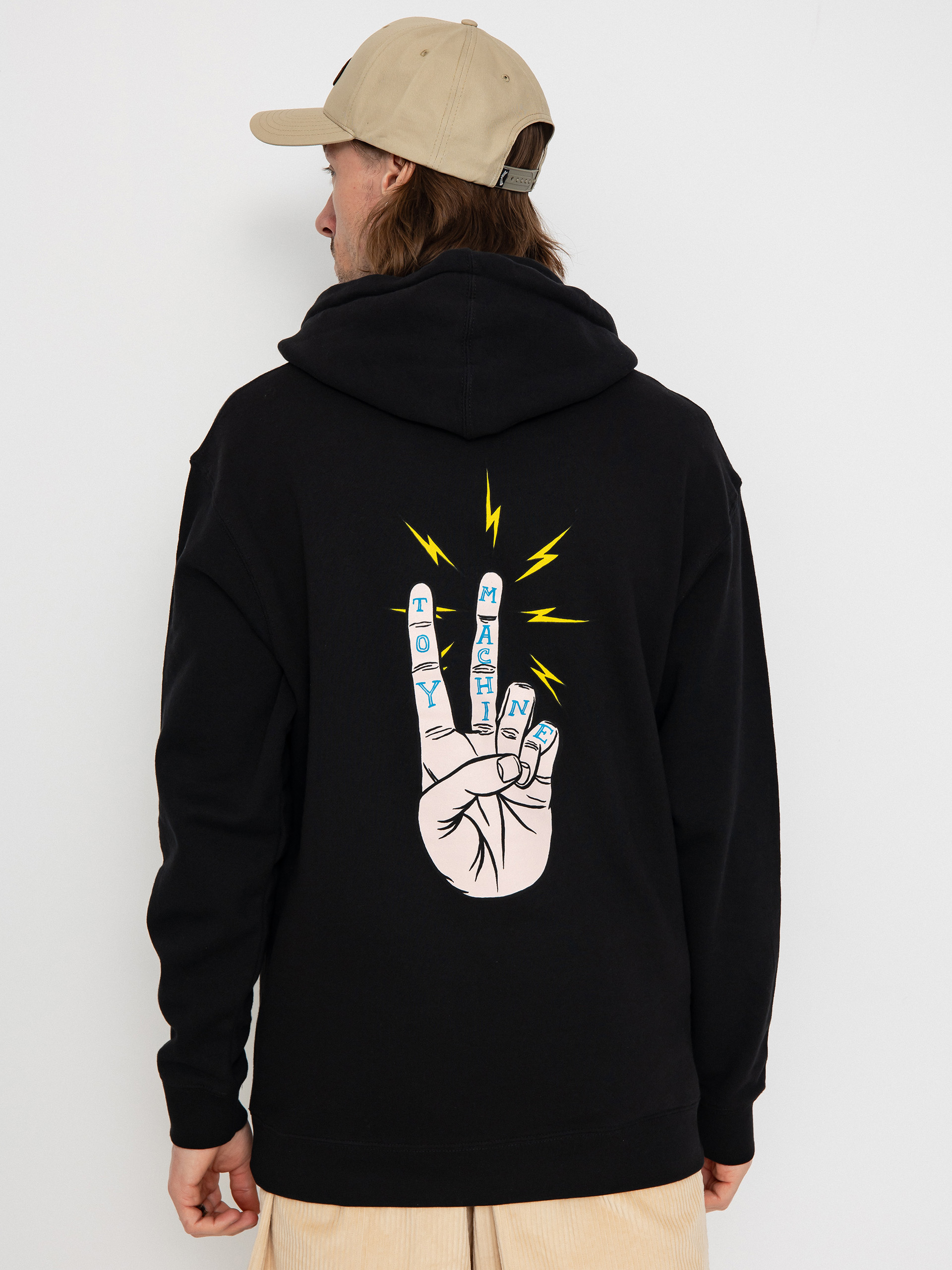 Bluza z kapturem Toy Machine Peace HD (black)