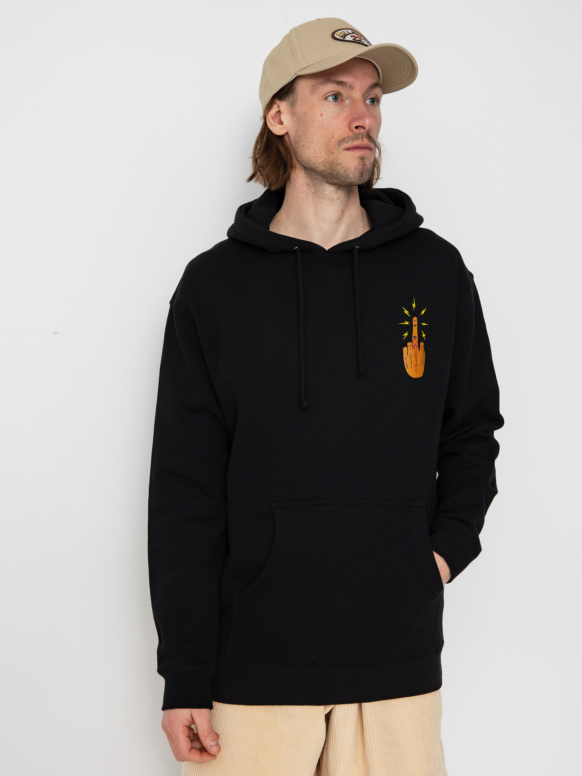 Bluza z kapturem Toy Machine Peace HD (black)