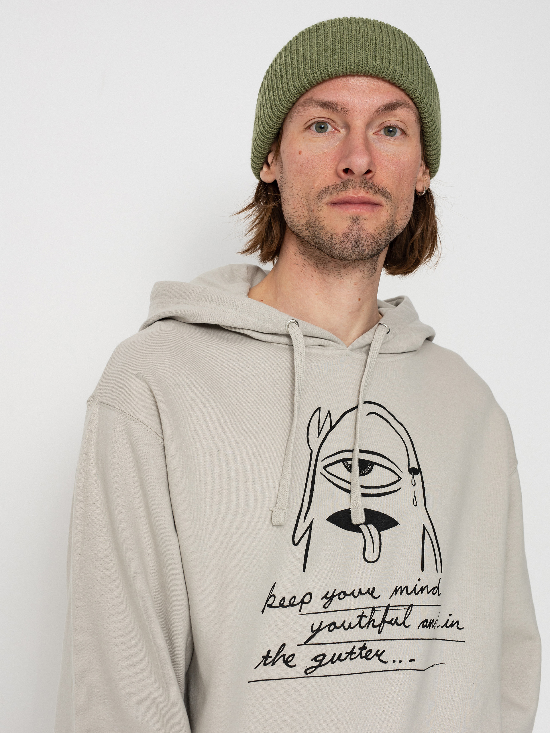 Bluza z kapturem Toy Machine Youthful HD (bone)