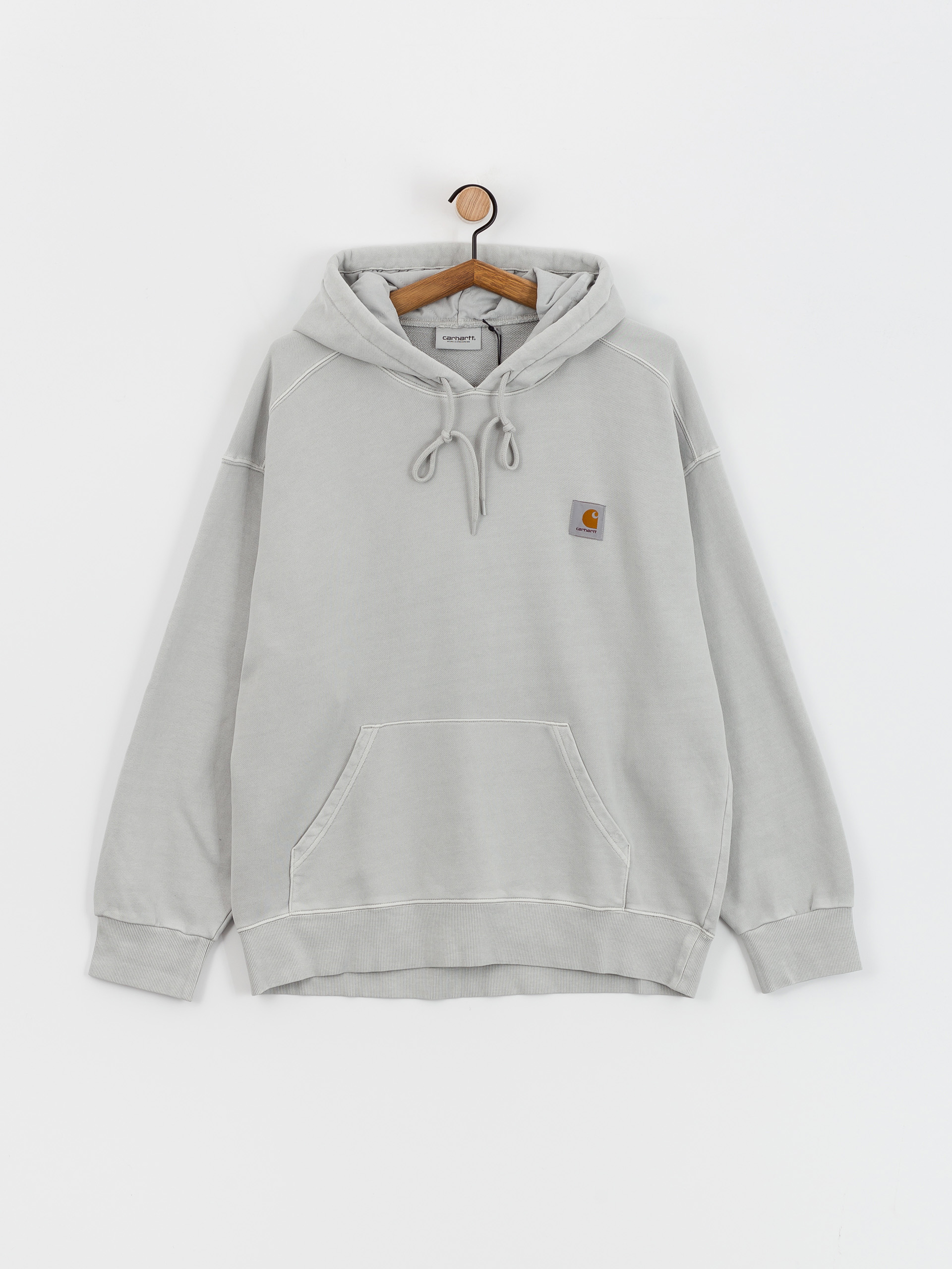 Bluza z kapturem Carhartt WIP Nelson HD (sonic silver)