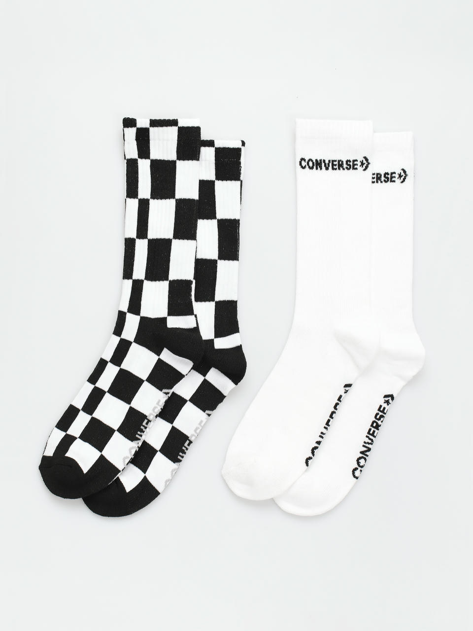 Skarpetki Converse Checked Skewed 2PK (black/white)