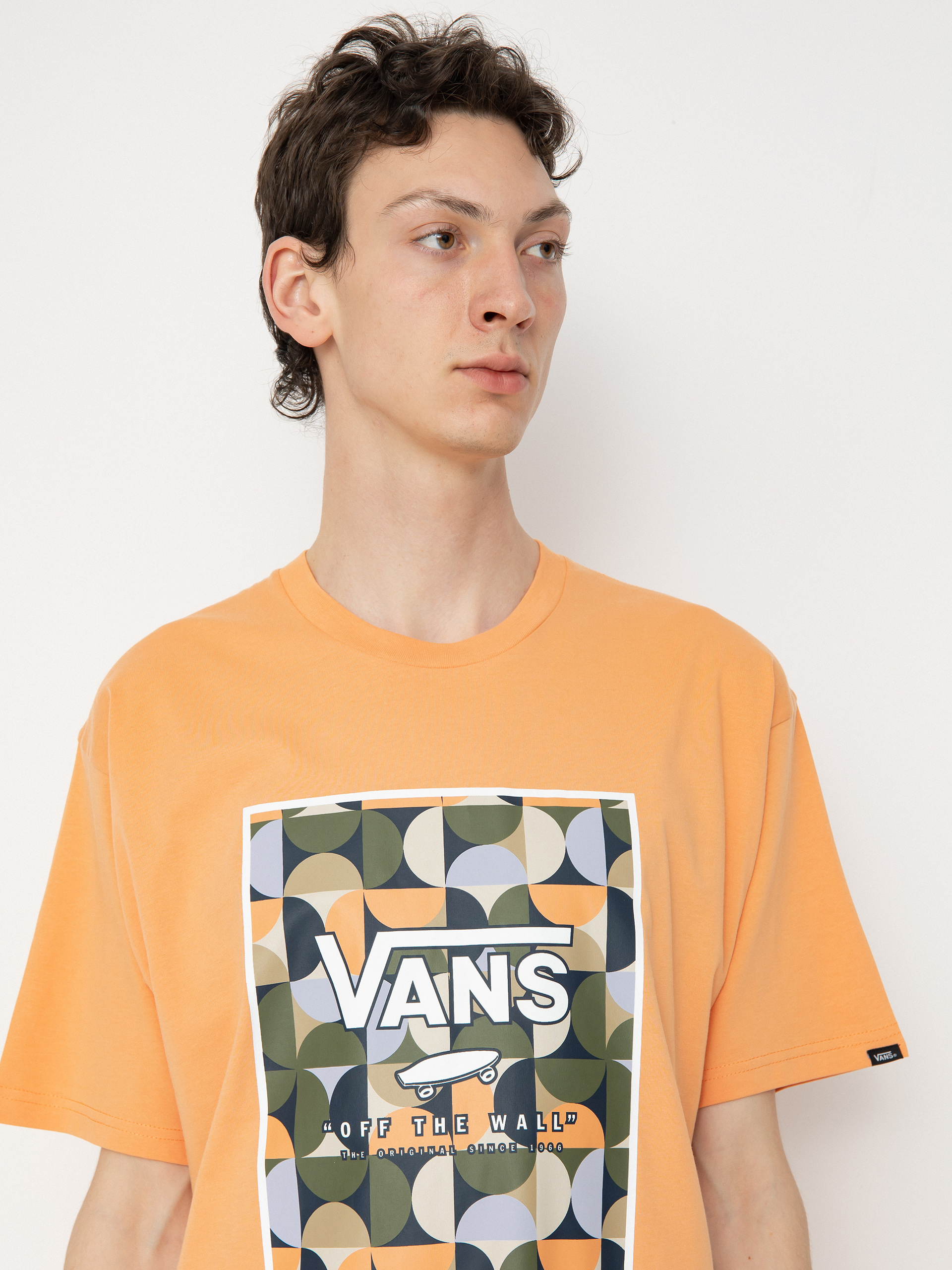 T-shirt Vans Classic Print Box (copper tan/white)