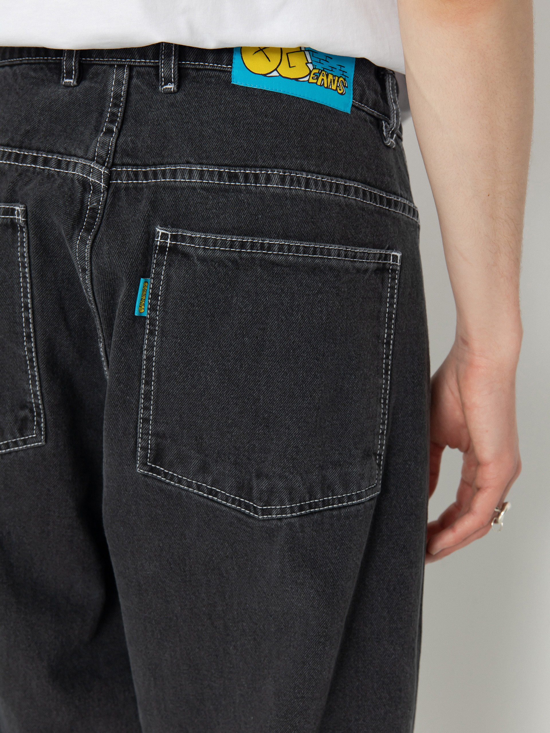 Spodnie Raw Hide Skateboards OG Jeans (washed black)