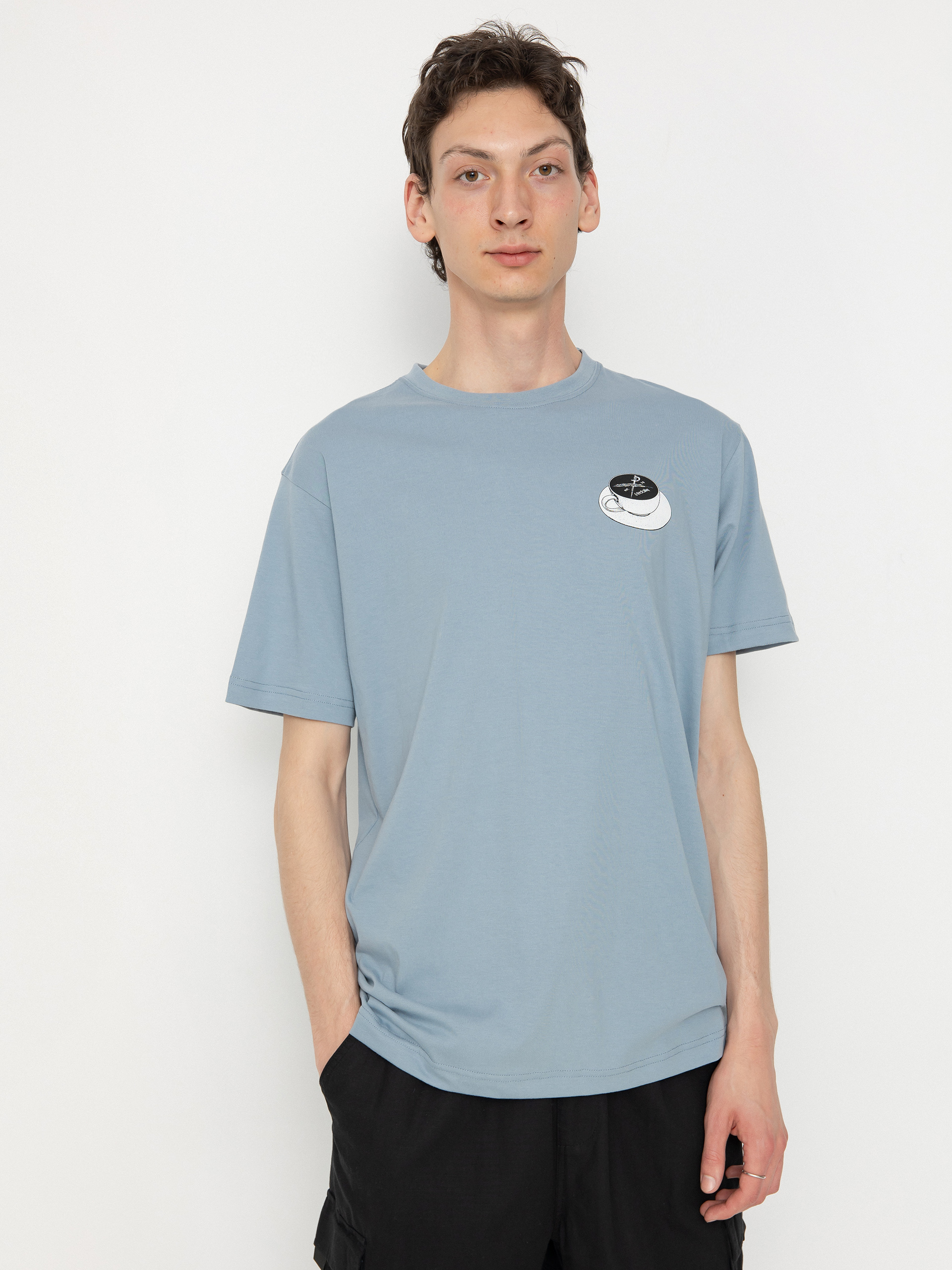 T-shirt Iriedaily Slowpresso (light blue)