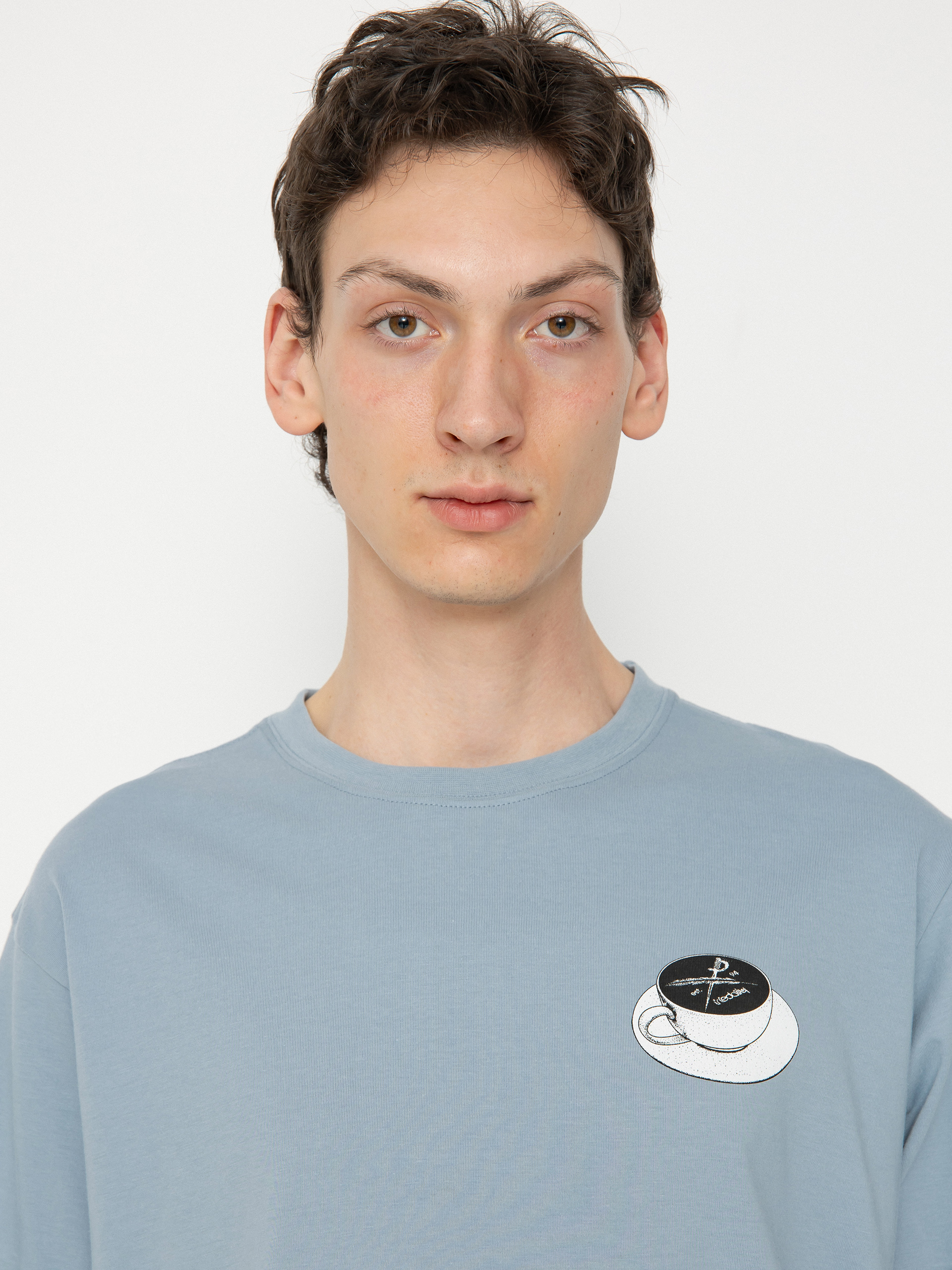 T-shirt Iriedaily Slowpresso (light blue)