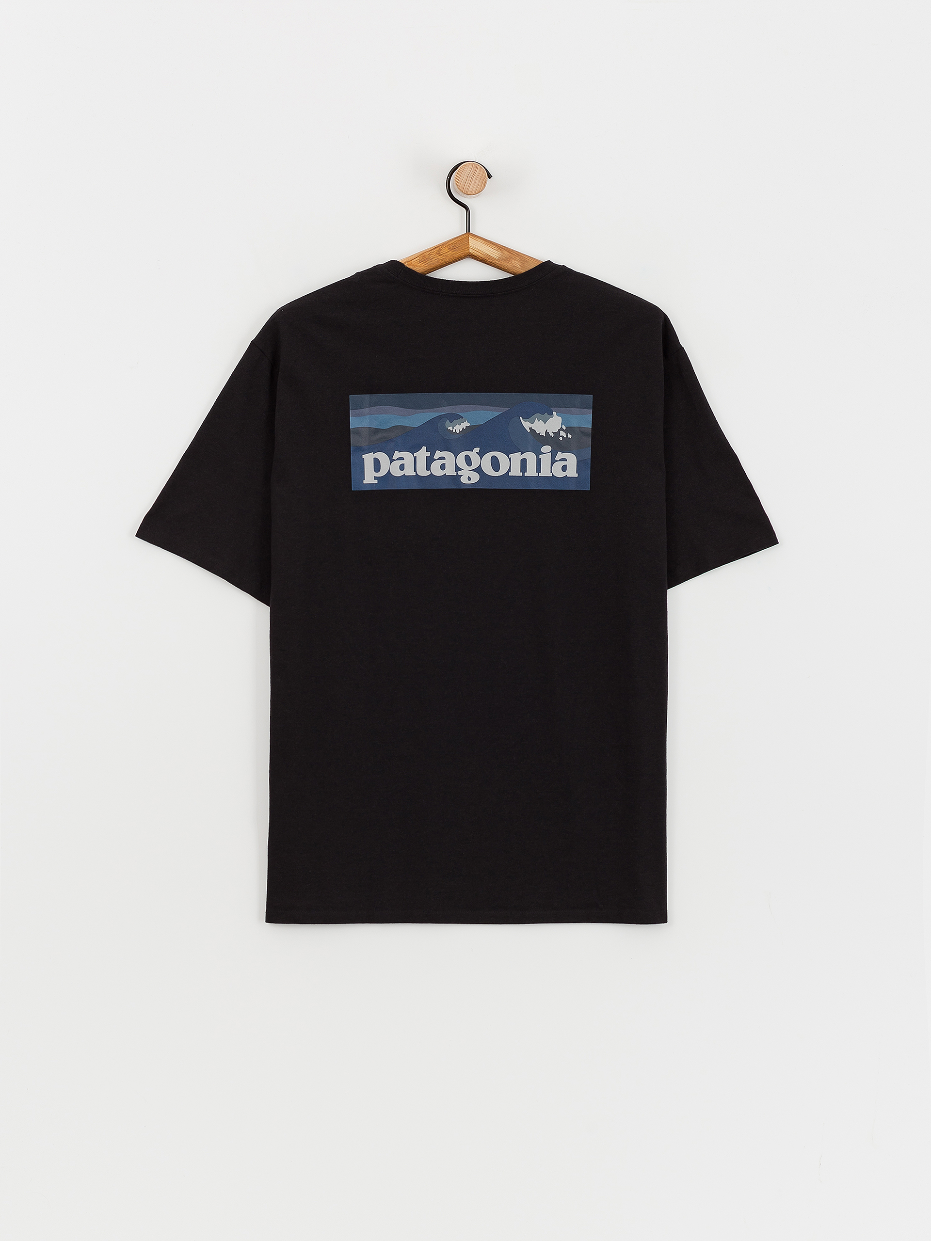 T-shirt Patagonia Boardshort Logo Pocket Responsibili (ink black)