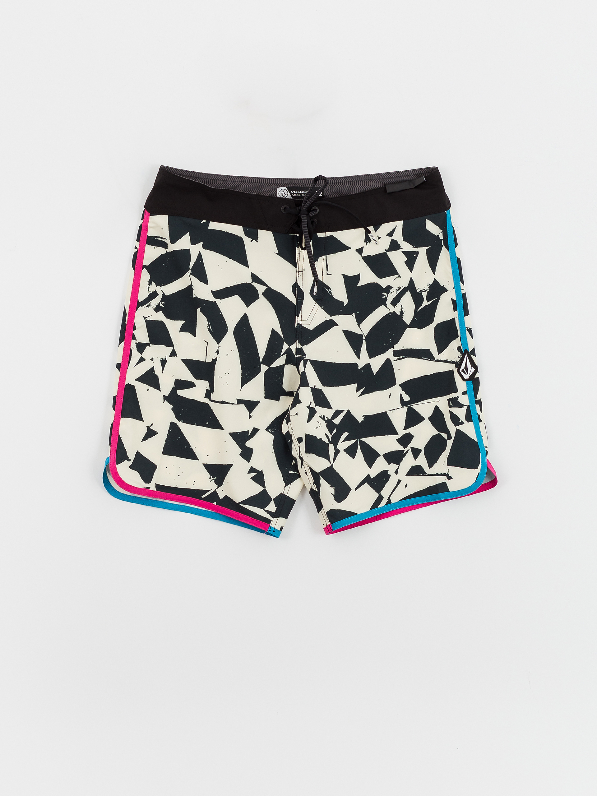 Boardshorty Volcom Lido Print Scallop Mod 19 (black white)