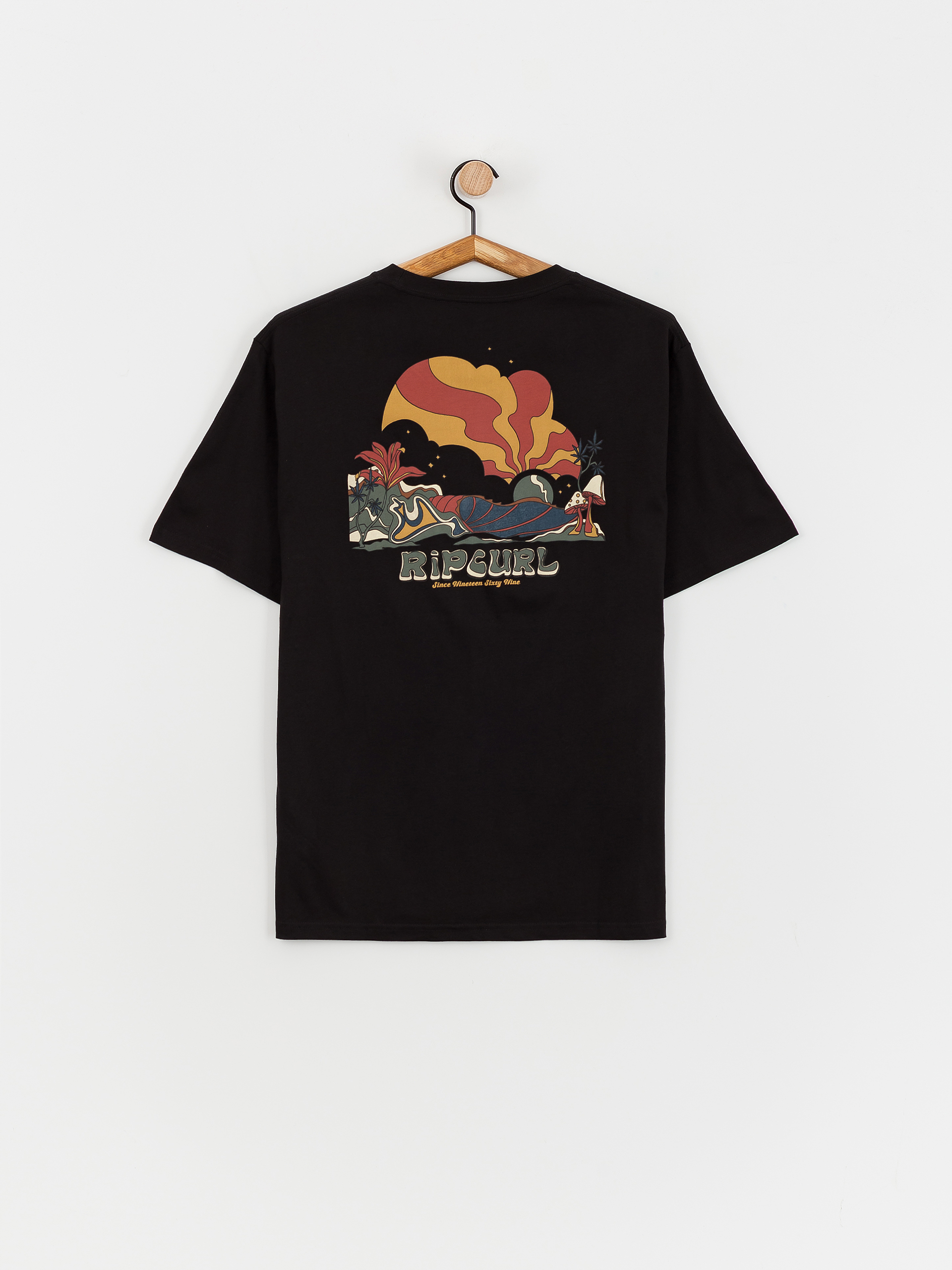 T-shirt Rip Curl Mason Pipeliner (black)