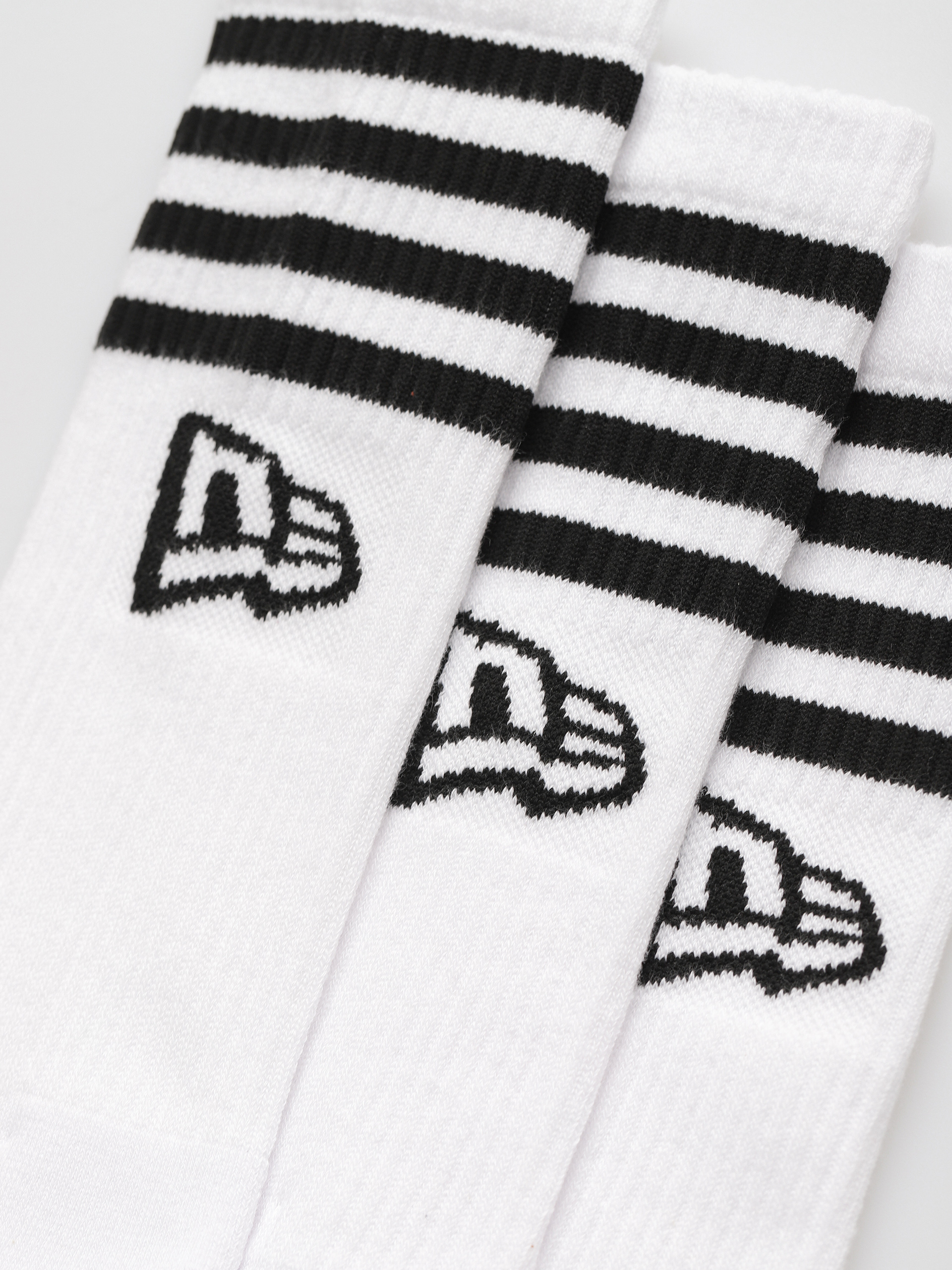 Skarpetki New Era Stripe Crew (white)