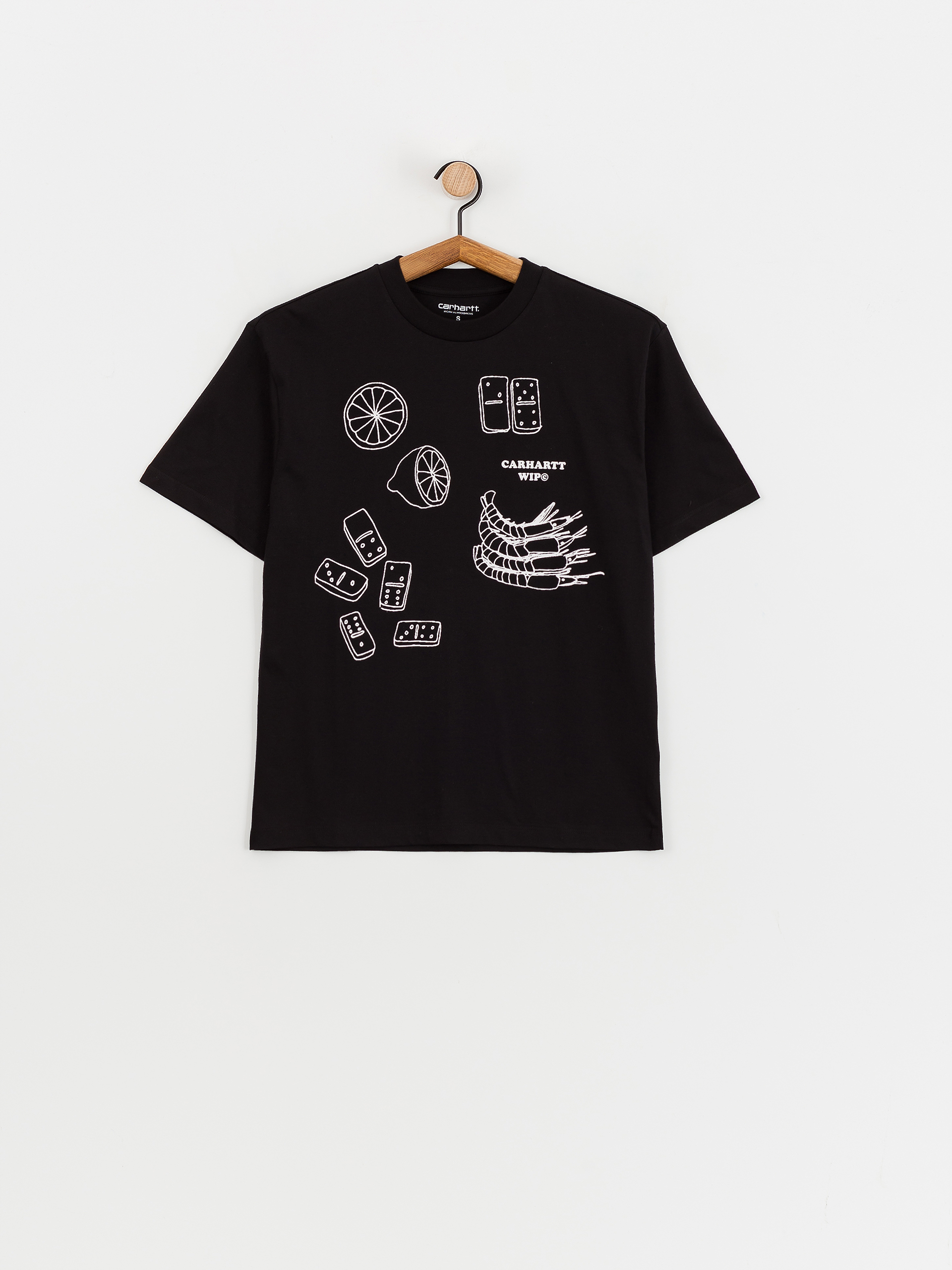 T-shirt Carhartt WIP Isis Maria Lunch Wmn (black/white)