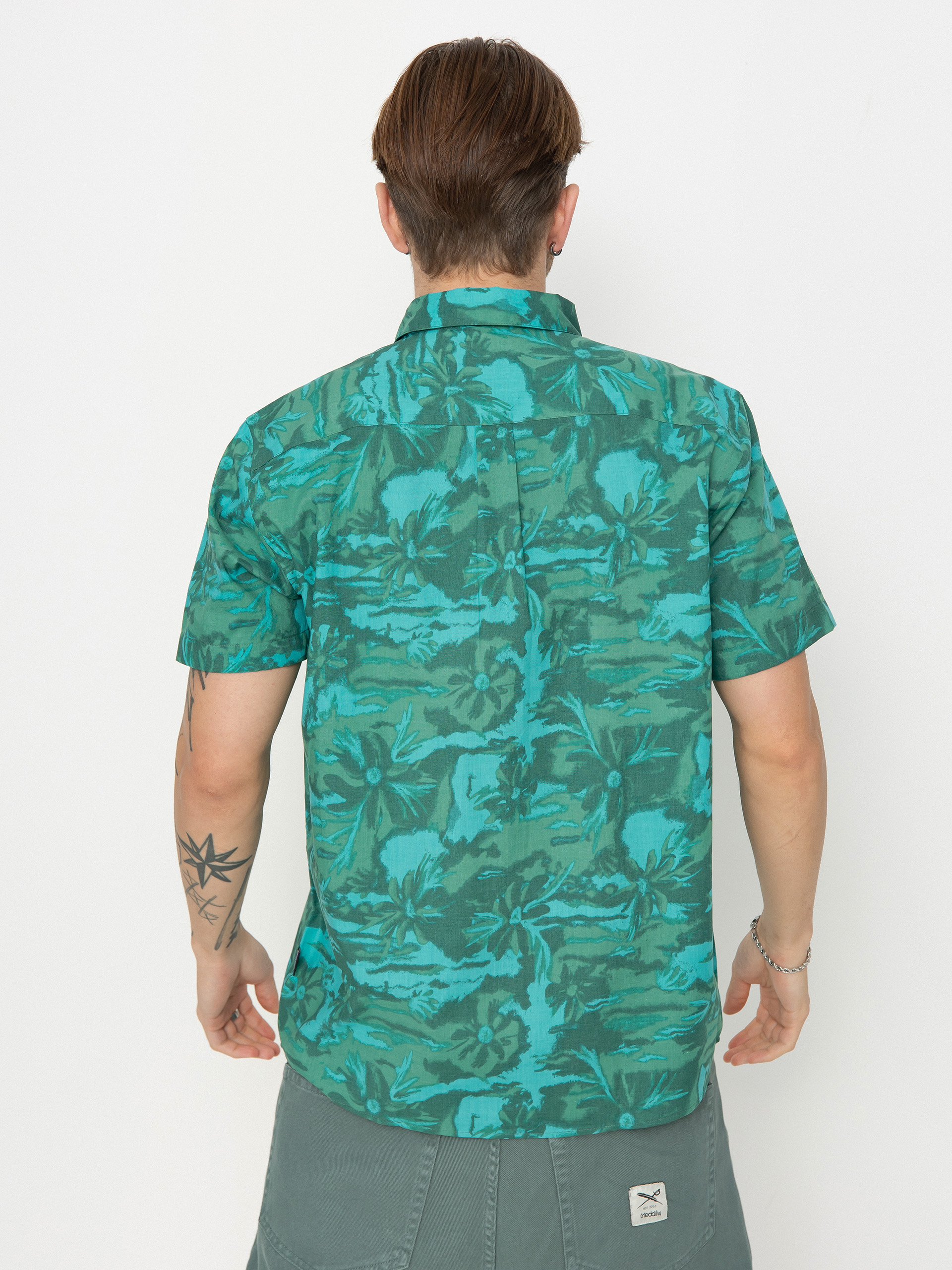 Koszula Patagonia Go To Shirt (cliffs and waves conifer green)