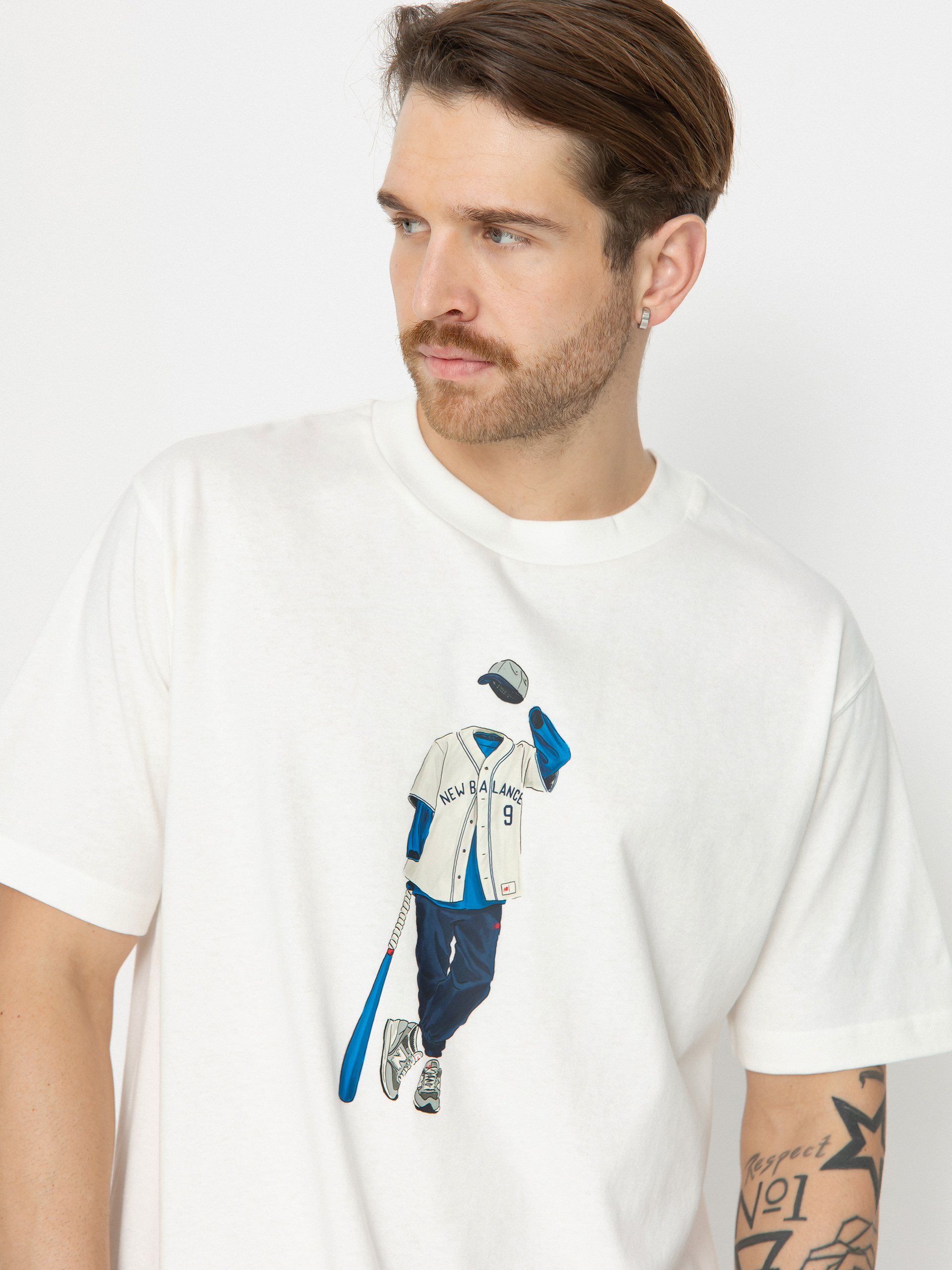 T-shirt New Balance Athletics Baseball (sea salt)