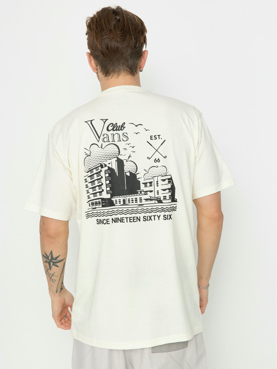 T-shirt Vans Club Vee (marshmallow)