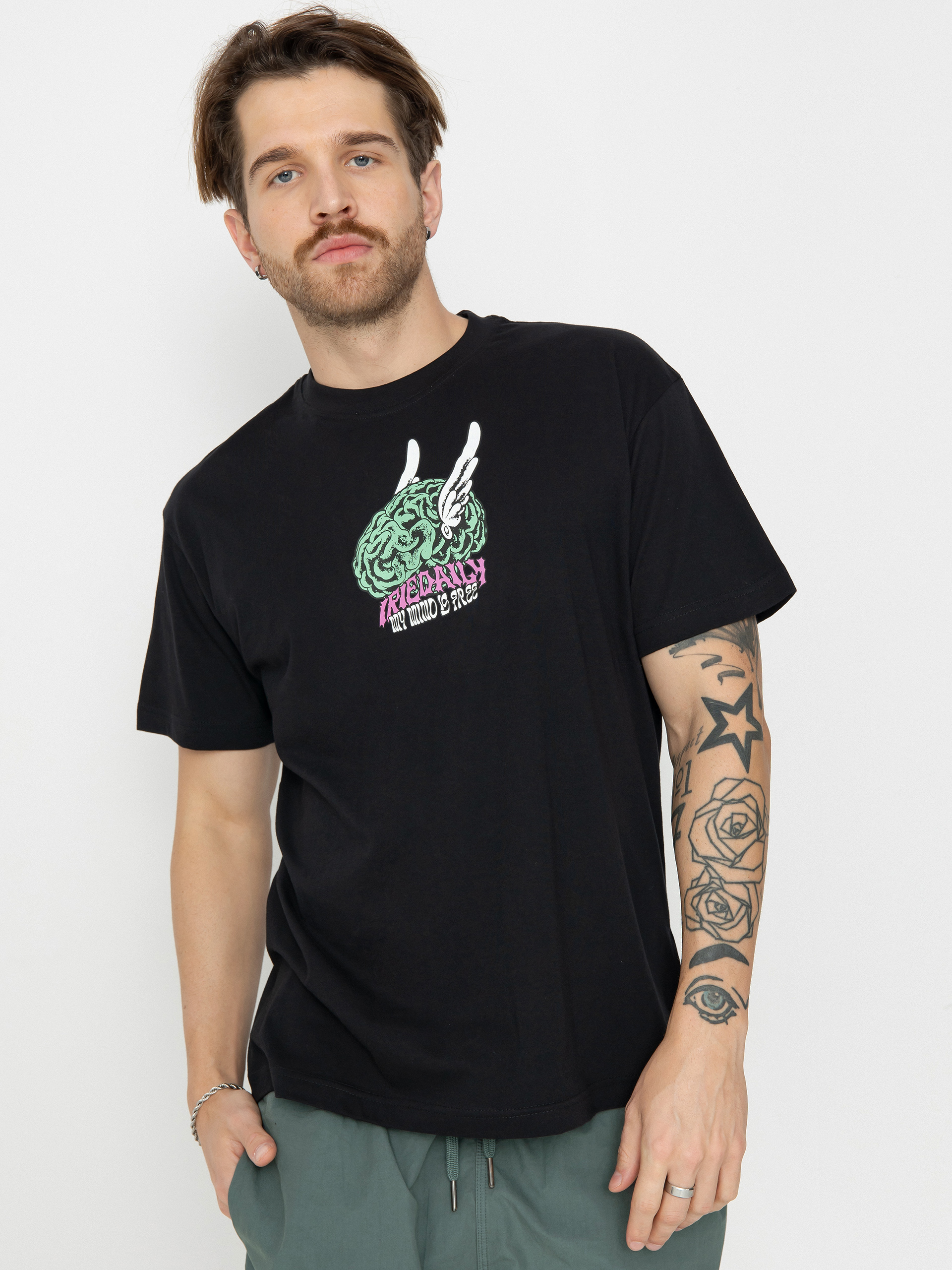 T-shirt Iriedaily Free Mind (black)