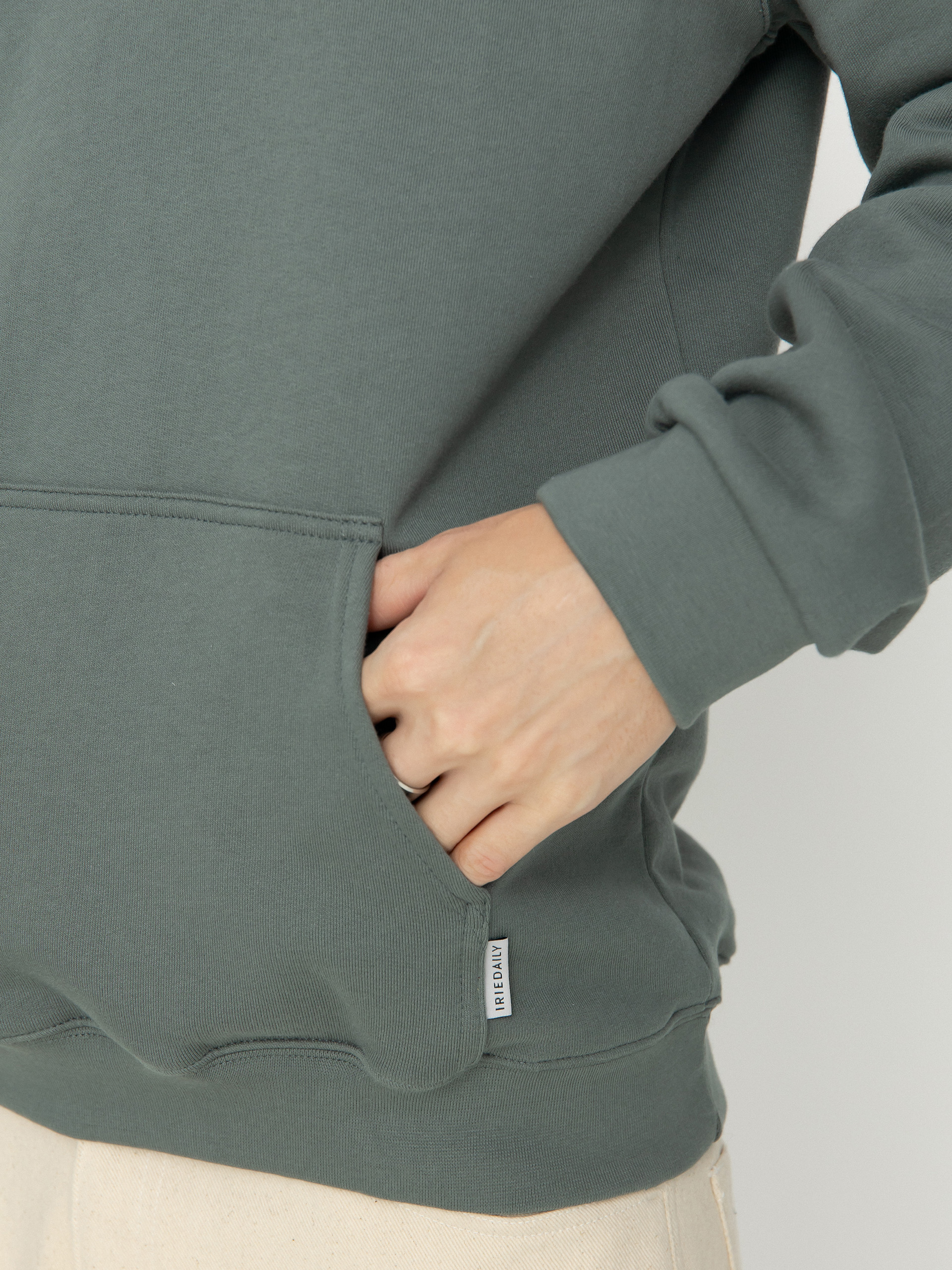 Bluza z kapturem Iriedaily Mini Flag 2 HD (jungle green)